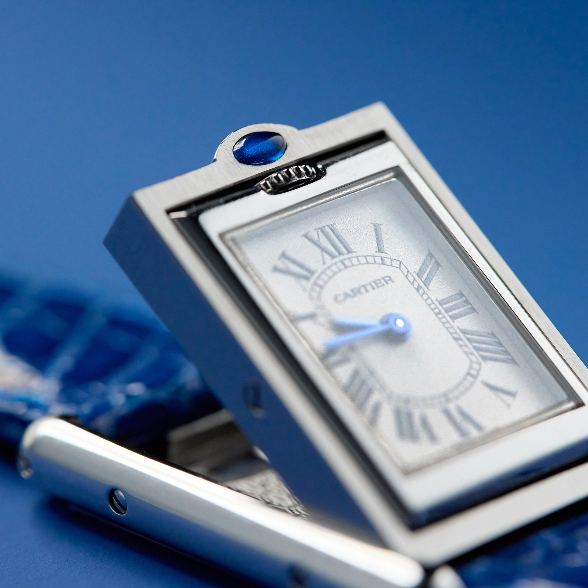 Vintage Tank Basculante Steel White Dial 21mm Product Image 13