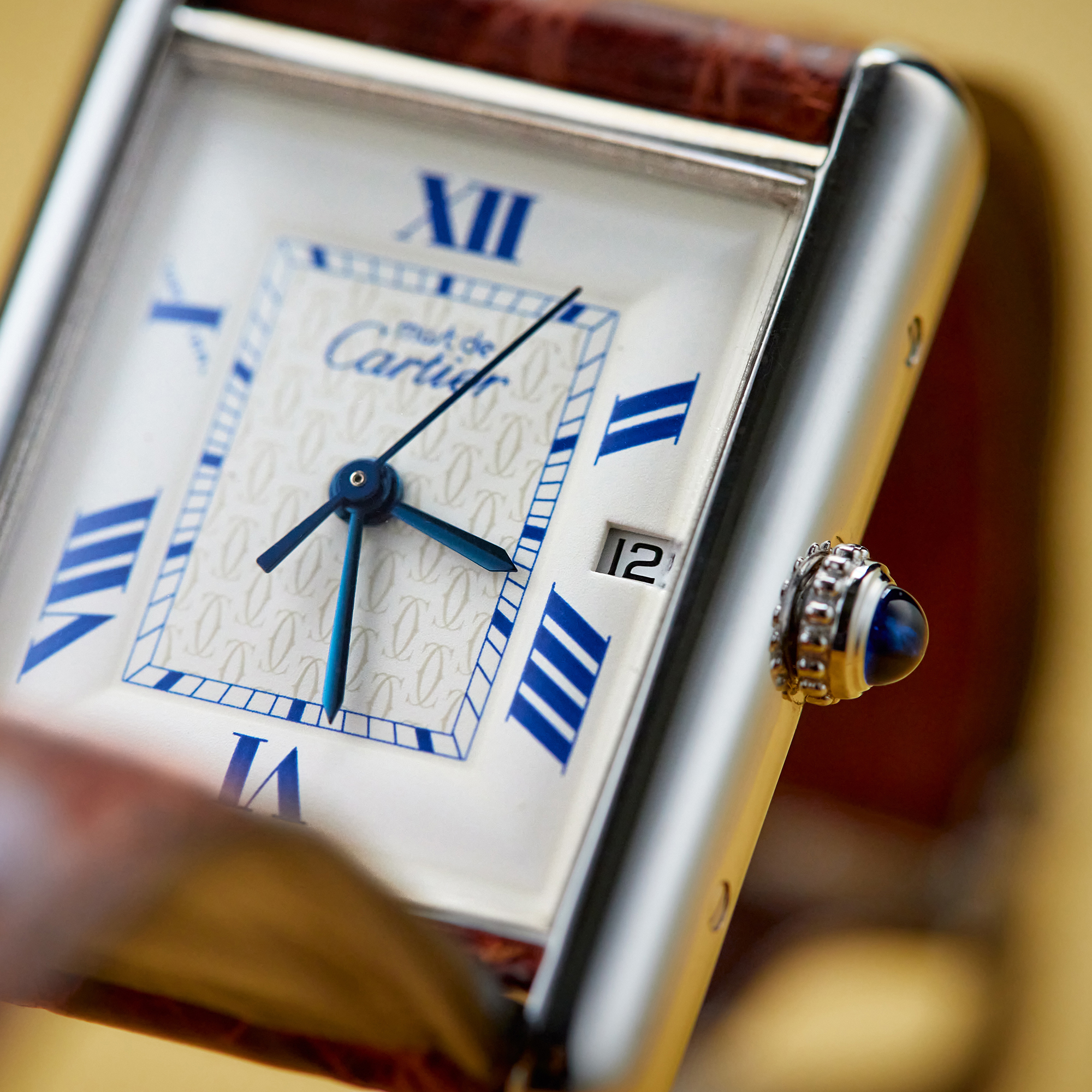 Vintage Must de Cartier Sterling Silver White Dial 25mm Product Image 11