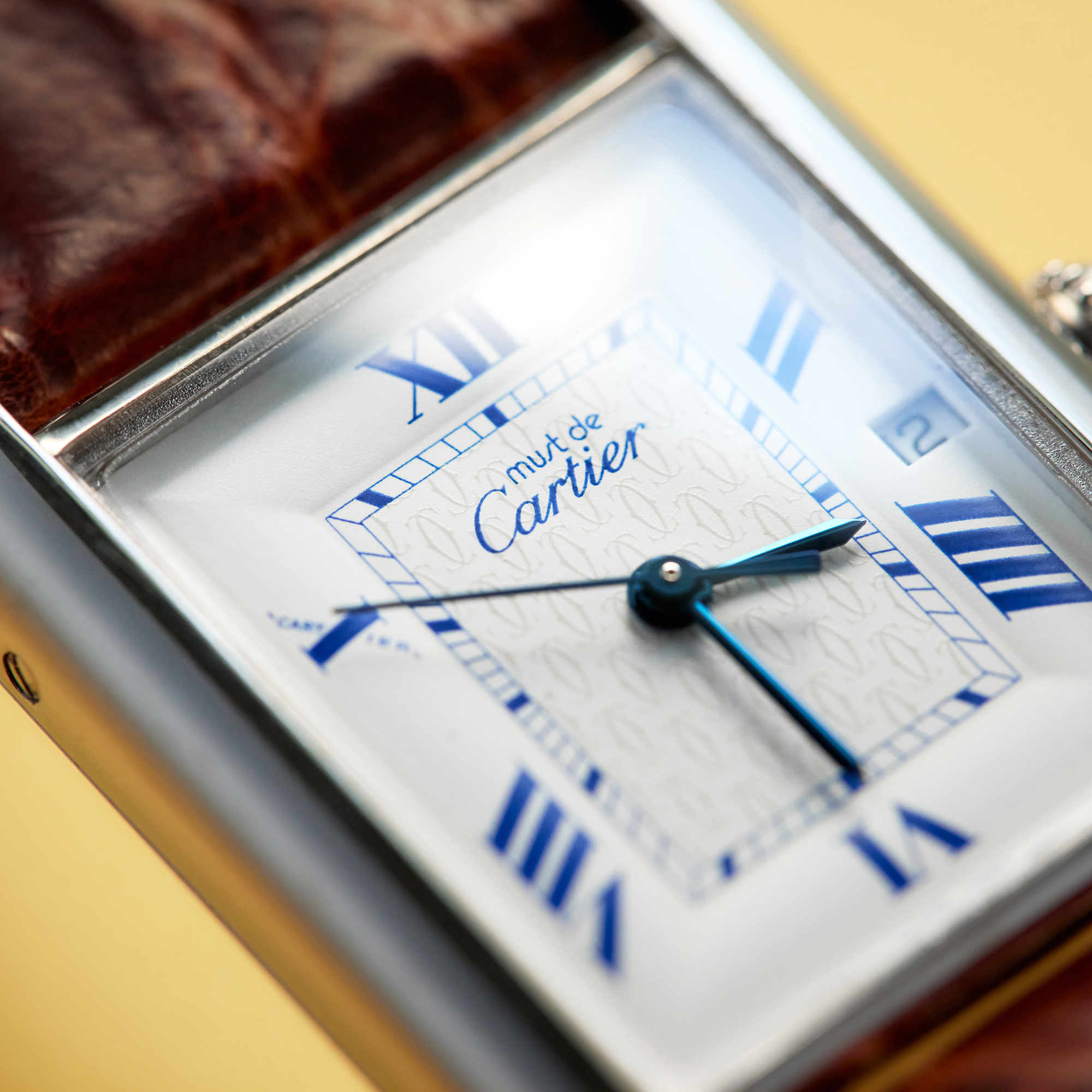 Vintage Must de Cartier Sterling Silver White Dial 25mm Product Image 12