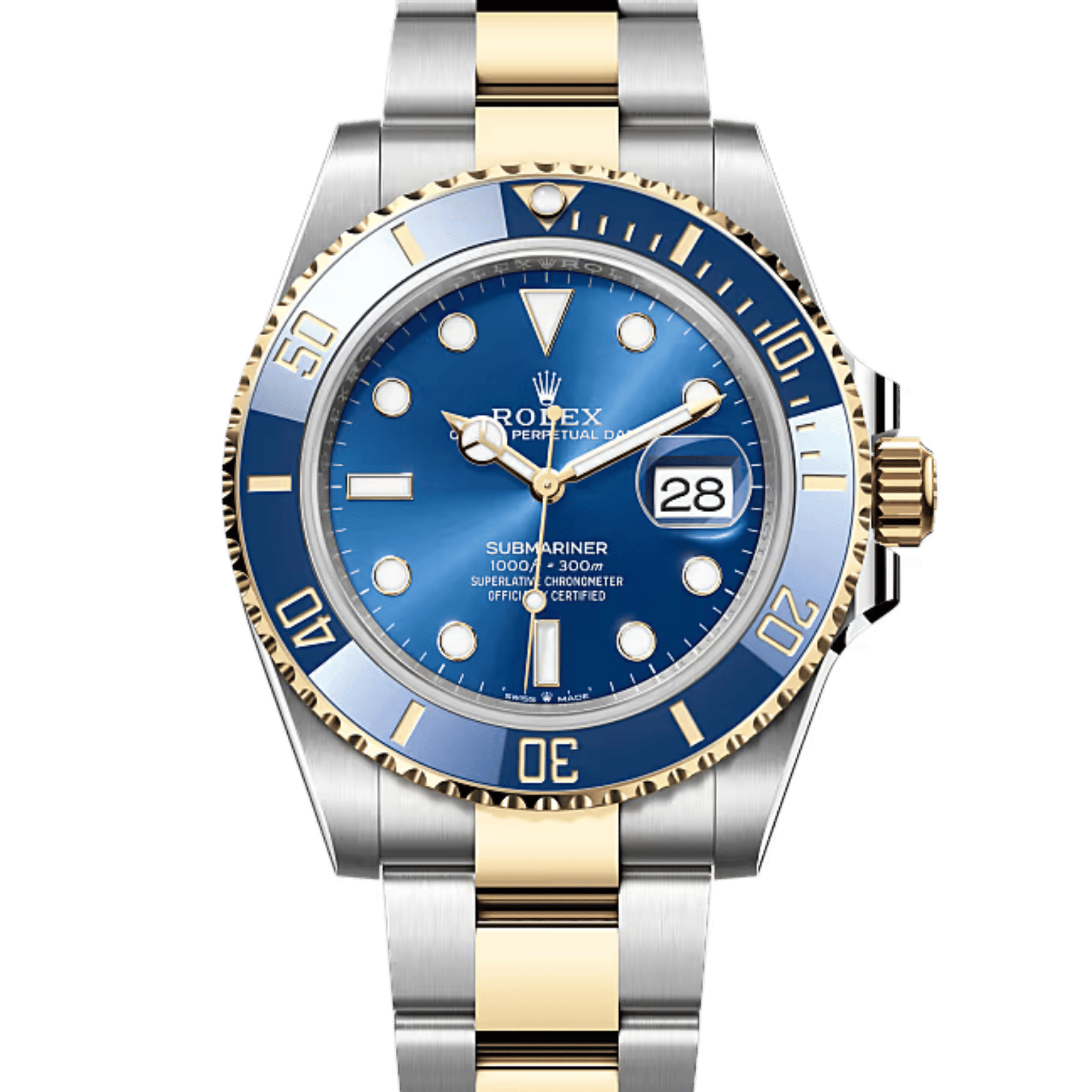 Submariner Date Yellow Gold & Steel Blue Dial 41mm Product Image 1