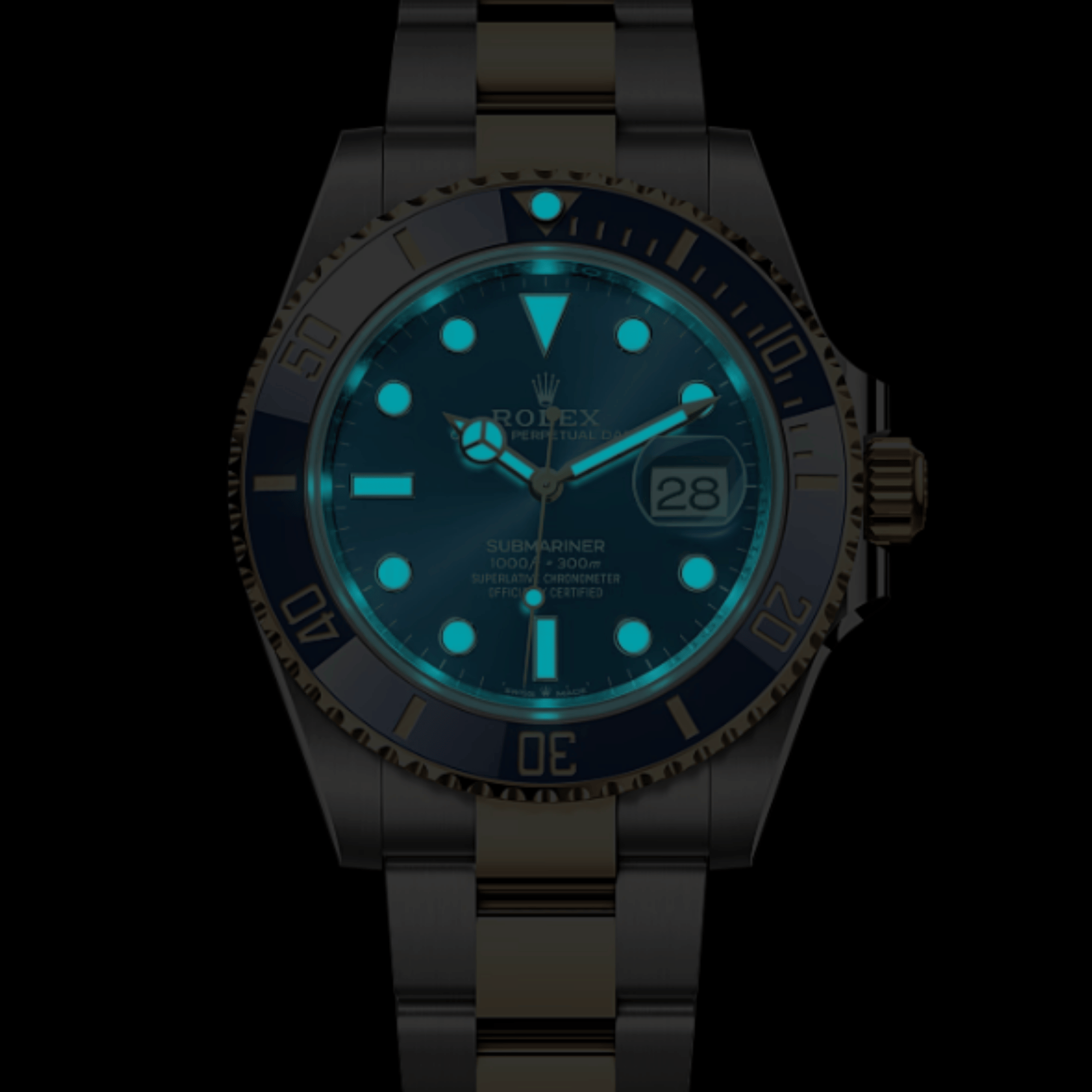 Submariner Date Yellow Gold & Steel Blue Dial 41mm Product Image 2