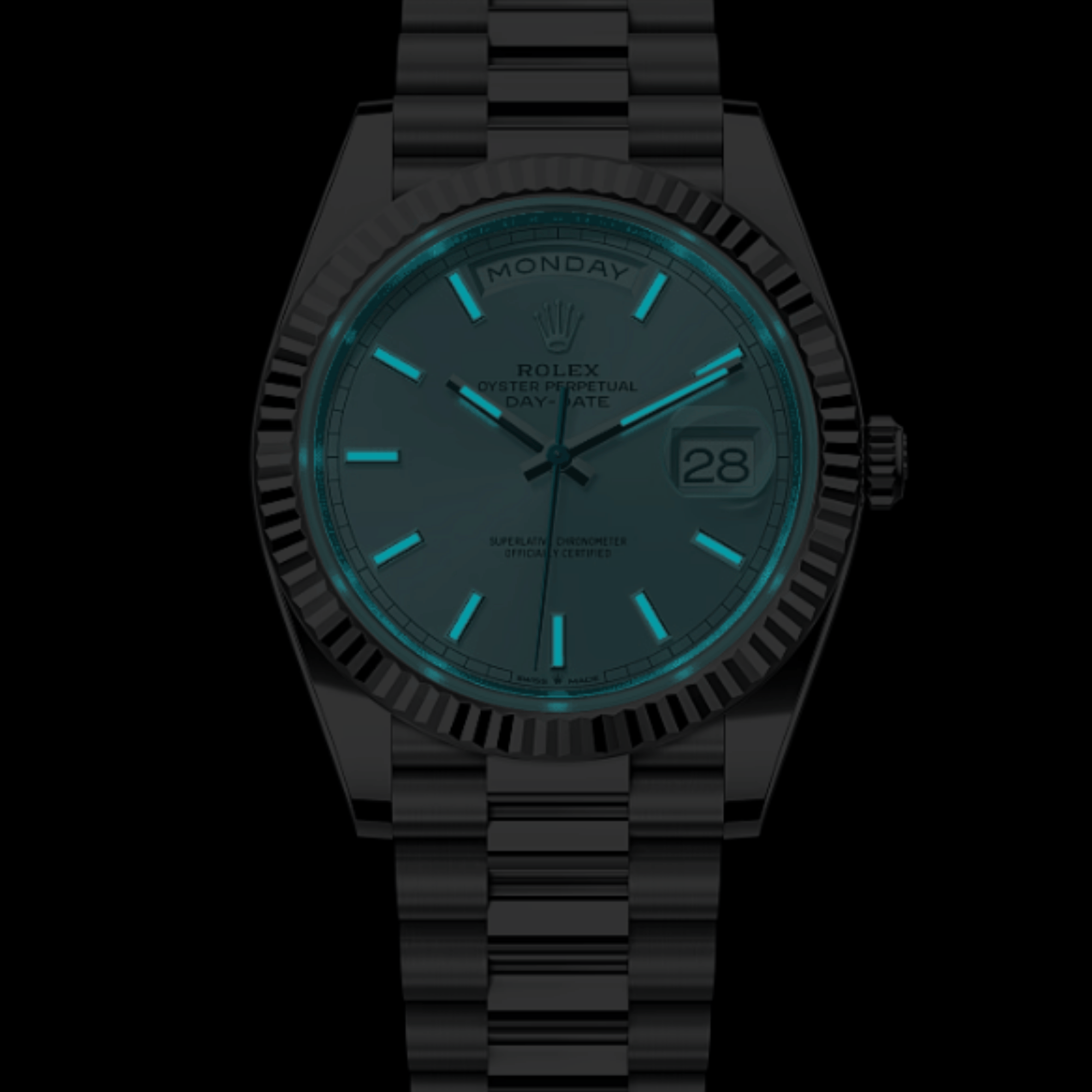 Day-Date Platinum Blue Dial 40mm Product Image 2