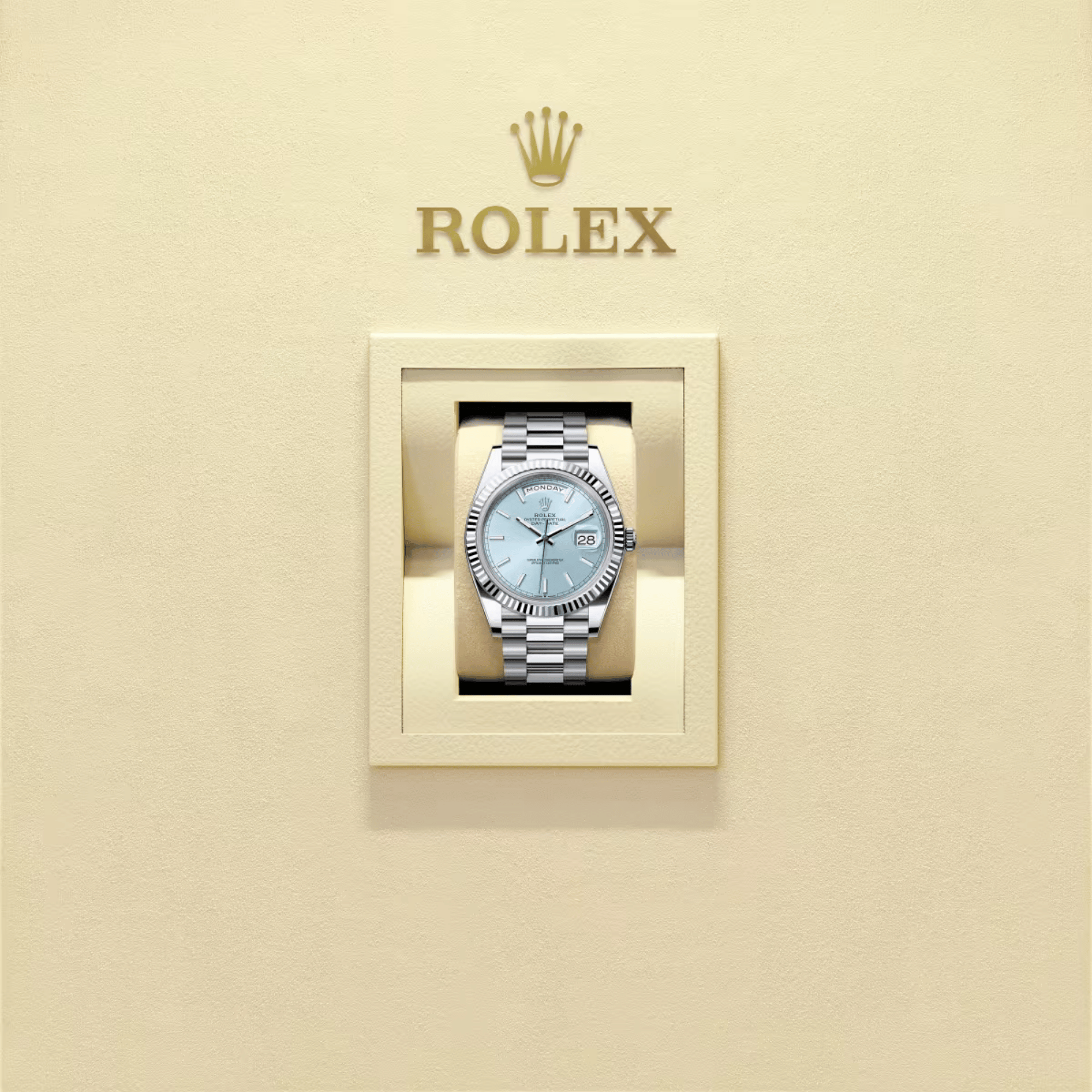 Day-Date Platinum Blue Dial 40mm Product Image 5