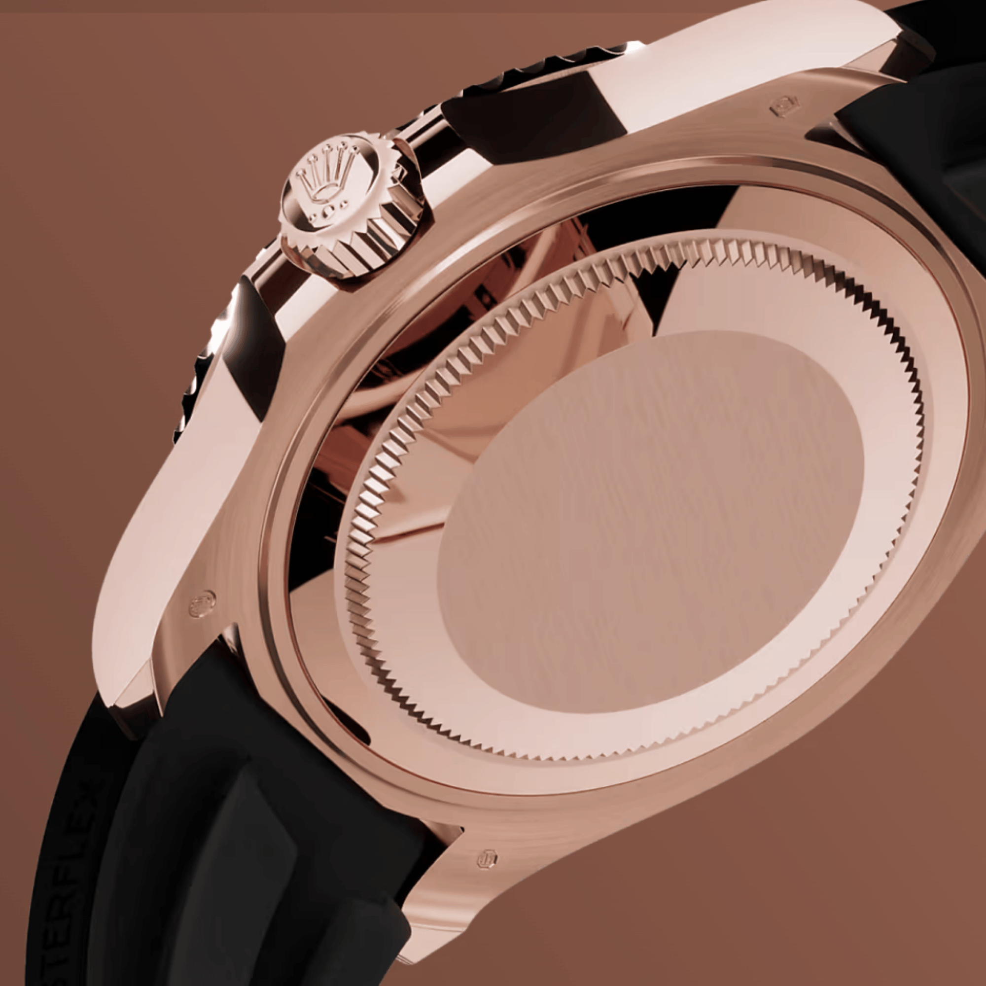 Yacht-Master Rose Gold Oysterflex Black Dial 37mm Product Image 3
