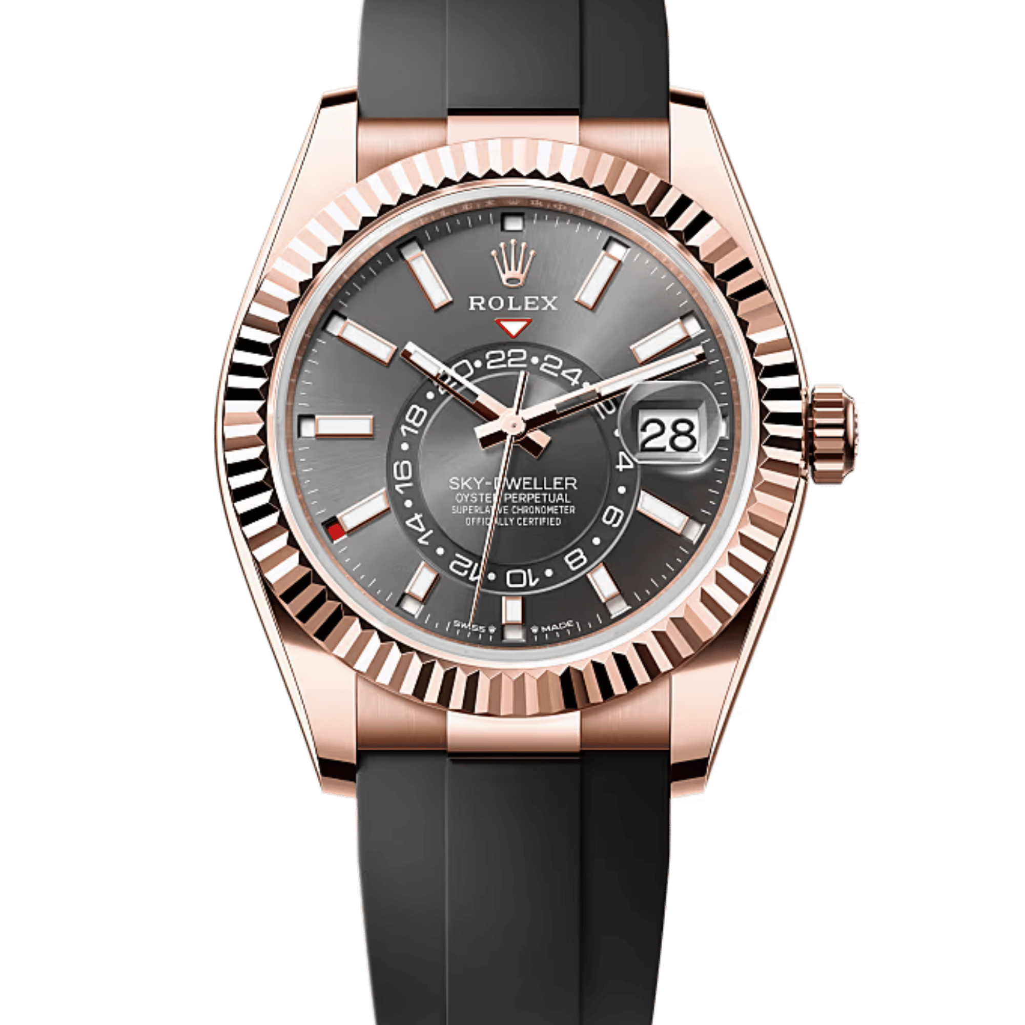 Sky-Dweller Rose Gold Oysterflex Grey Dial 42mm Product Image 1