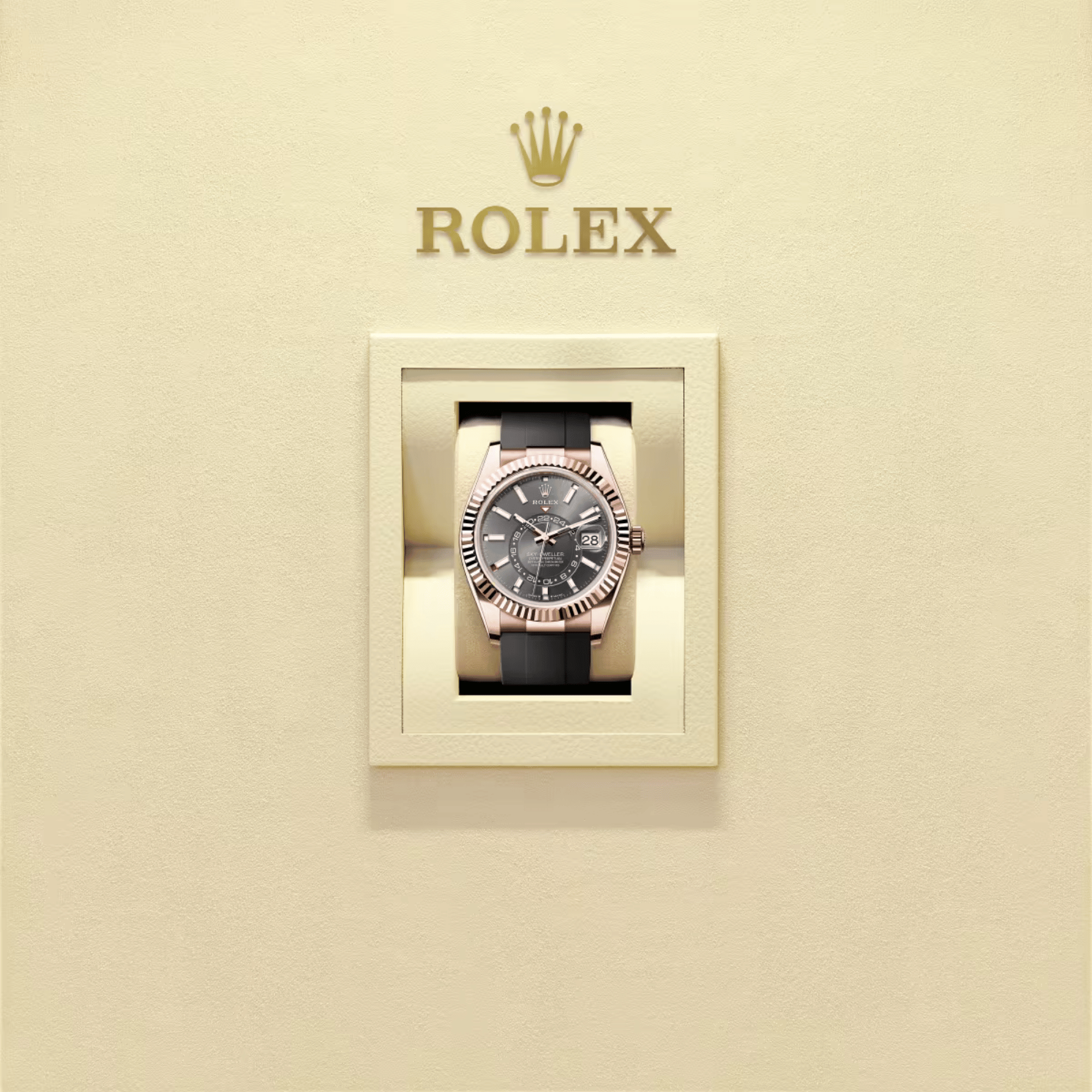 Sky-Dweller Rose Gold Oysterflex Grey Dial 42mm Product Image 5