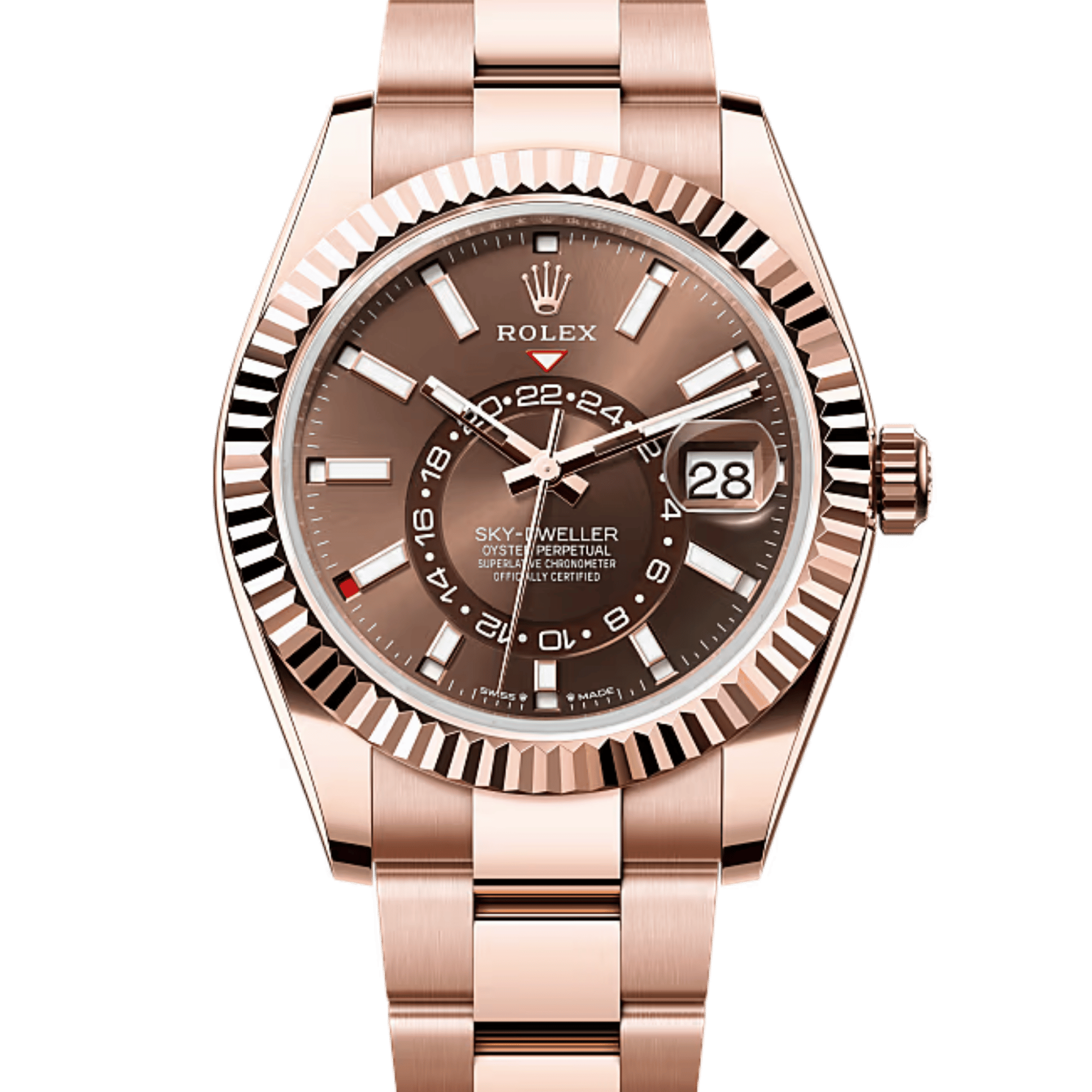 お歳暮・冬ギフト特集 - おとなの週末お取り寄せ倶楽部 Sky-Dweller Rolex Rose 336935-0002 42mm Dial Brown Gold 時計