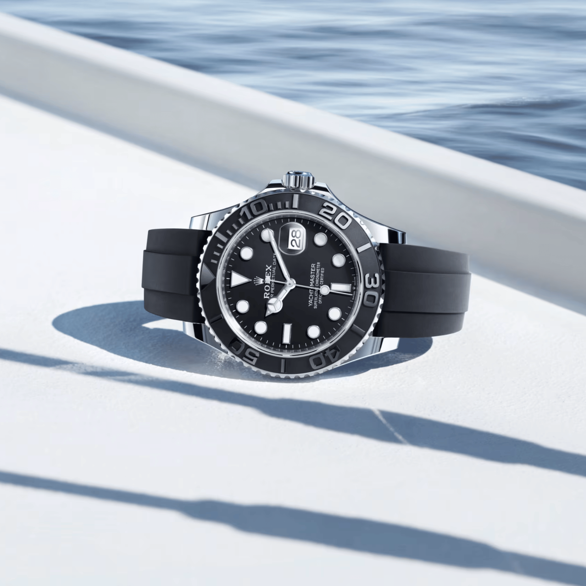 Yacht-Master White Gold Oysterflex Black Dial 42mm Product Image 5