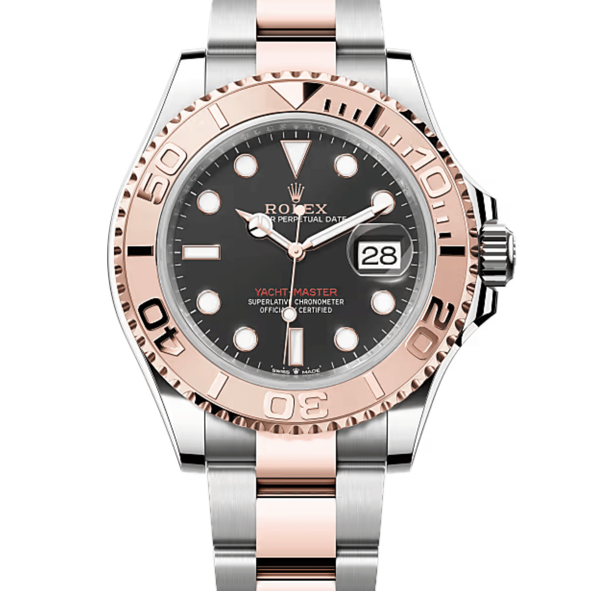 Yacht-Master Rose Gold & Steel Black Dial 40mm Product Image 1