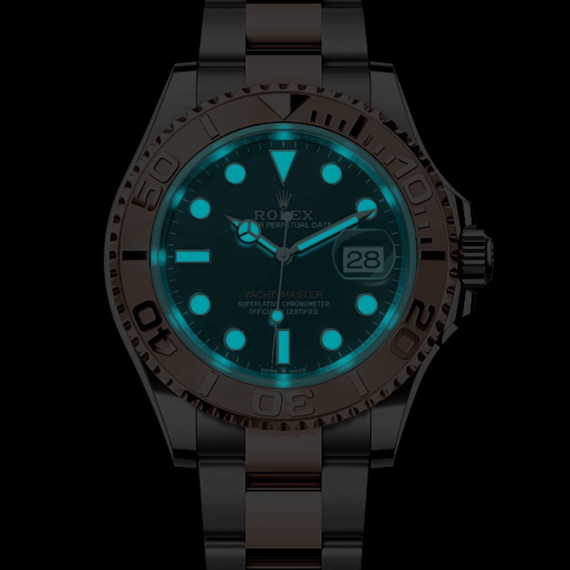 Yacht-Master Rose Gold & Steel Black Dial 40mm Product Image 2