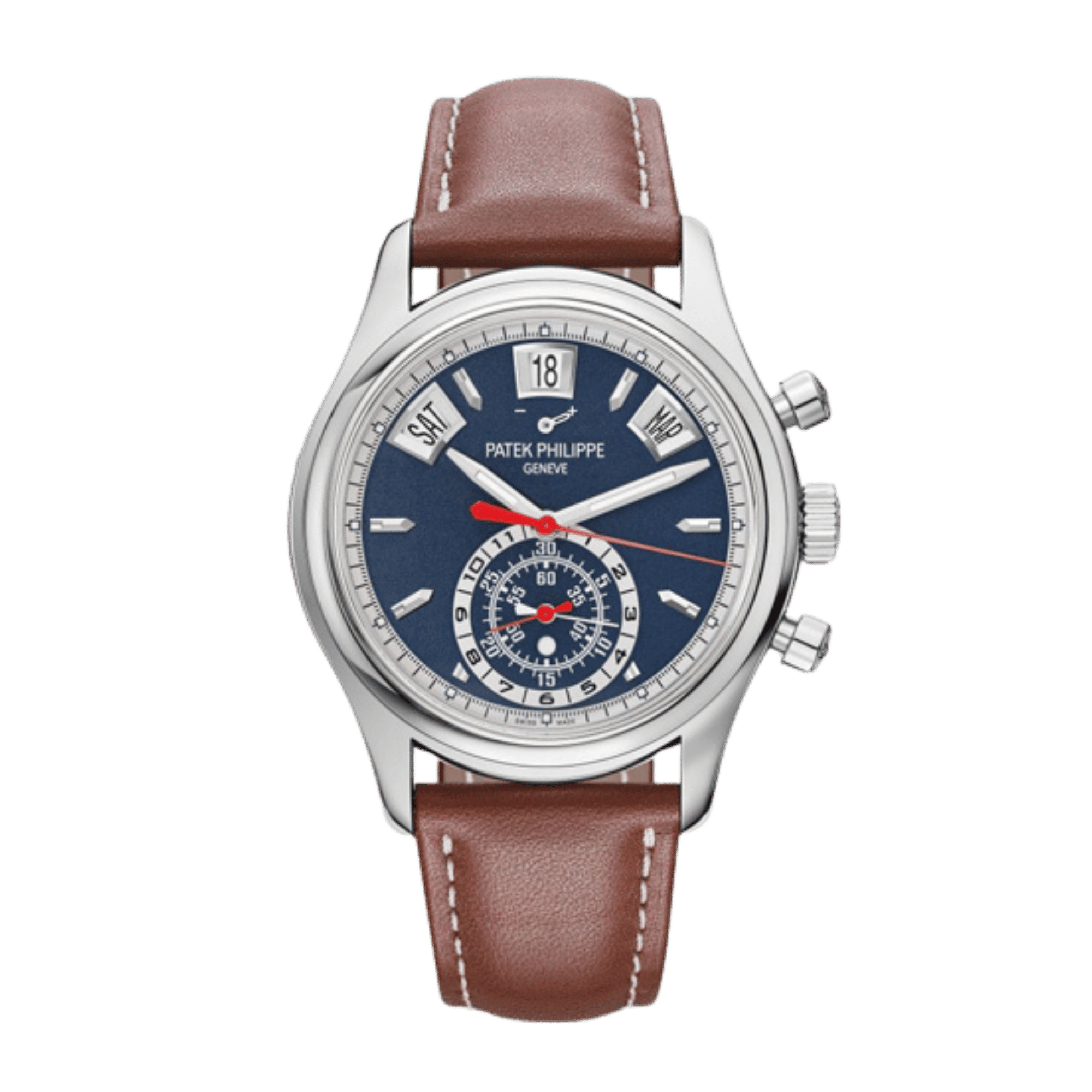 Annual Calendar Chronograph White Gold Blue Dial 40mm Product Image