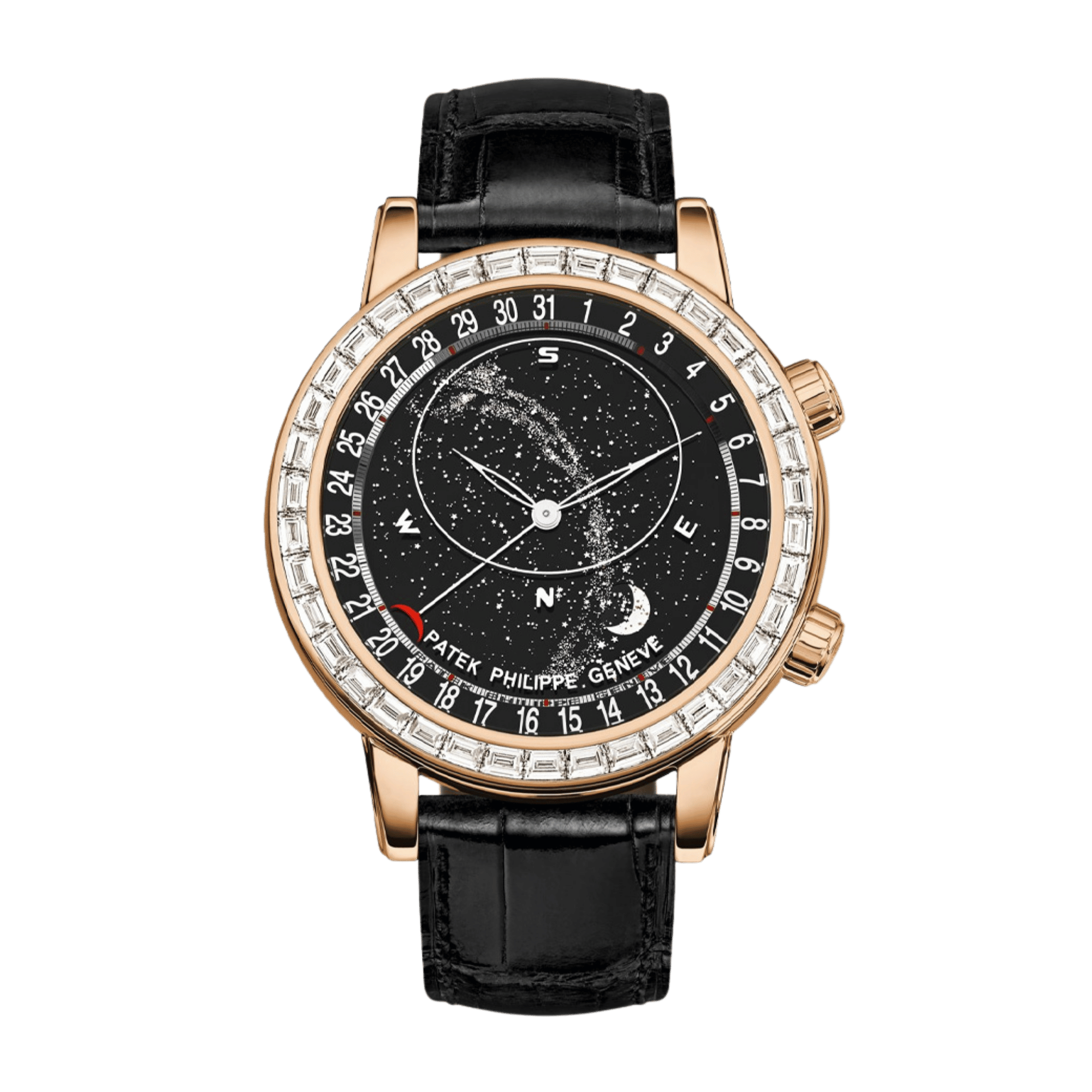Celestial Rose Gold Diamond Black Dial 44mm Product Image