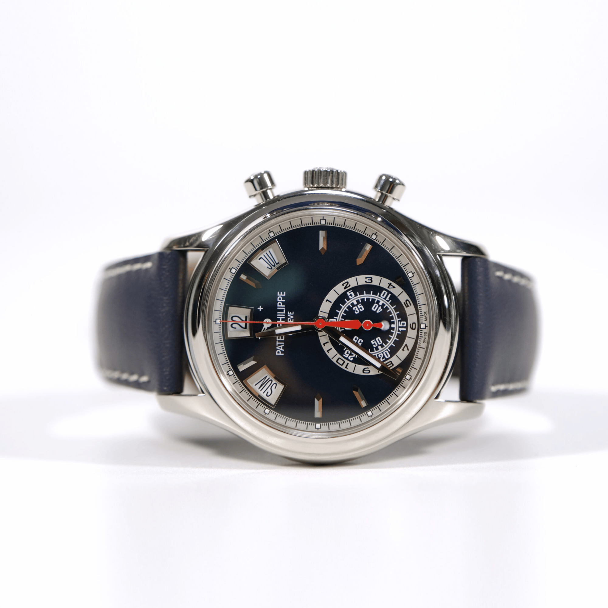 Annual Calendar Chronograph White Gold Blue Dial 40mm Product Image 1