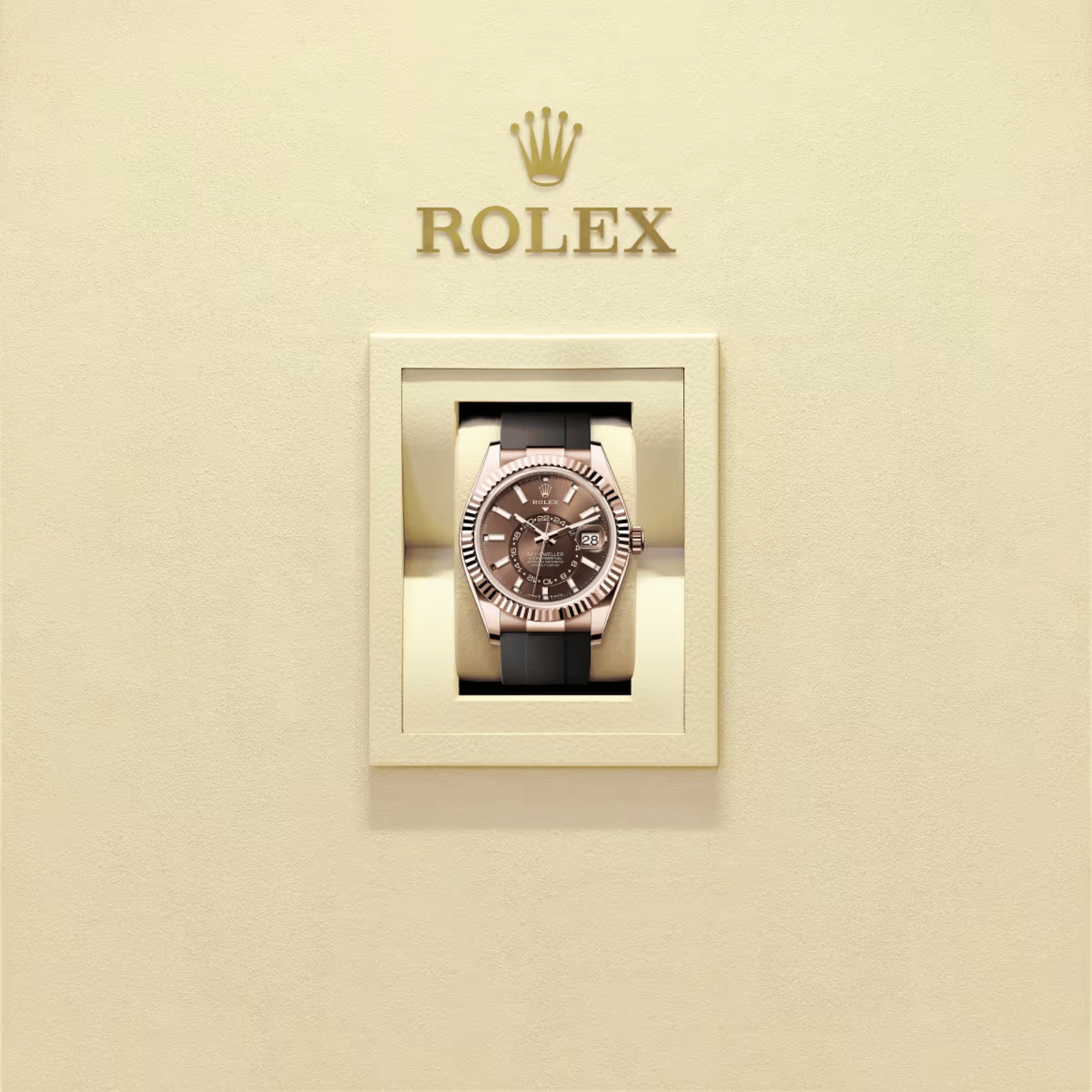 Sky-Dweller Rose Gold Oysterflex Brown Dial 42mm Product Image 5