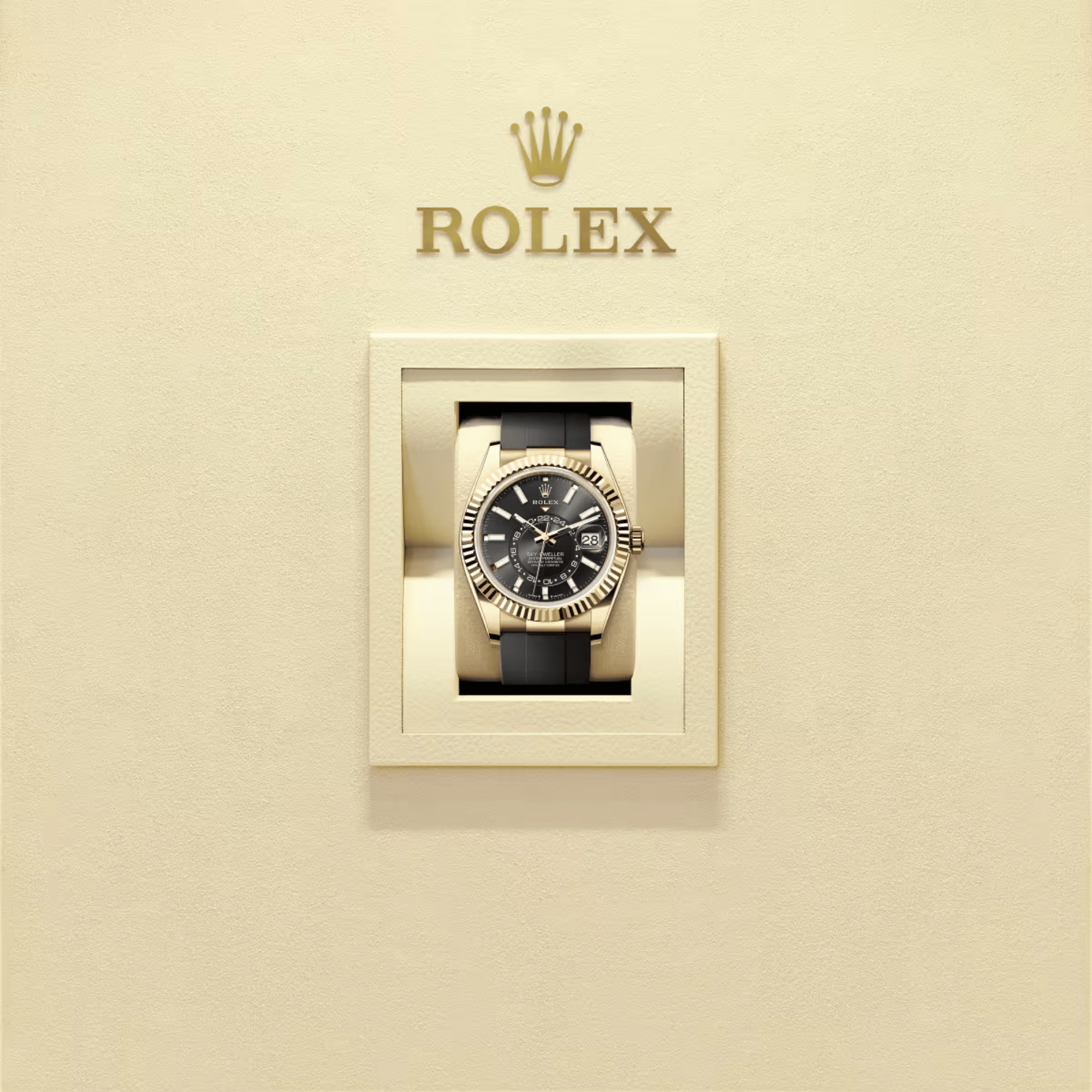 Sky-Dweller Yellow Gold Oysterflex Black Dial 42mm Product Image 5
