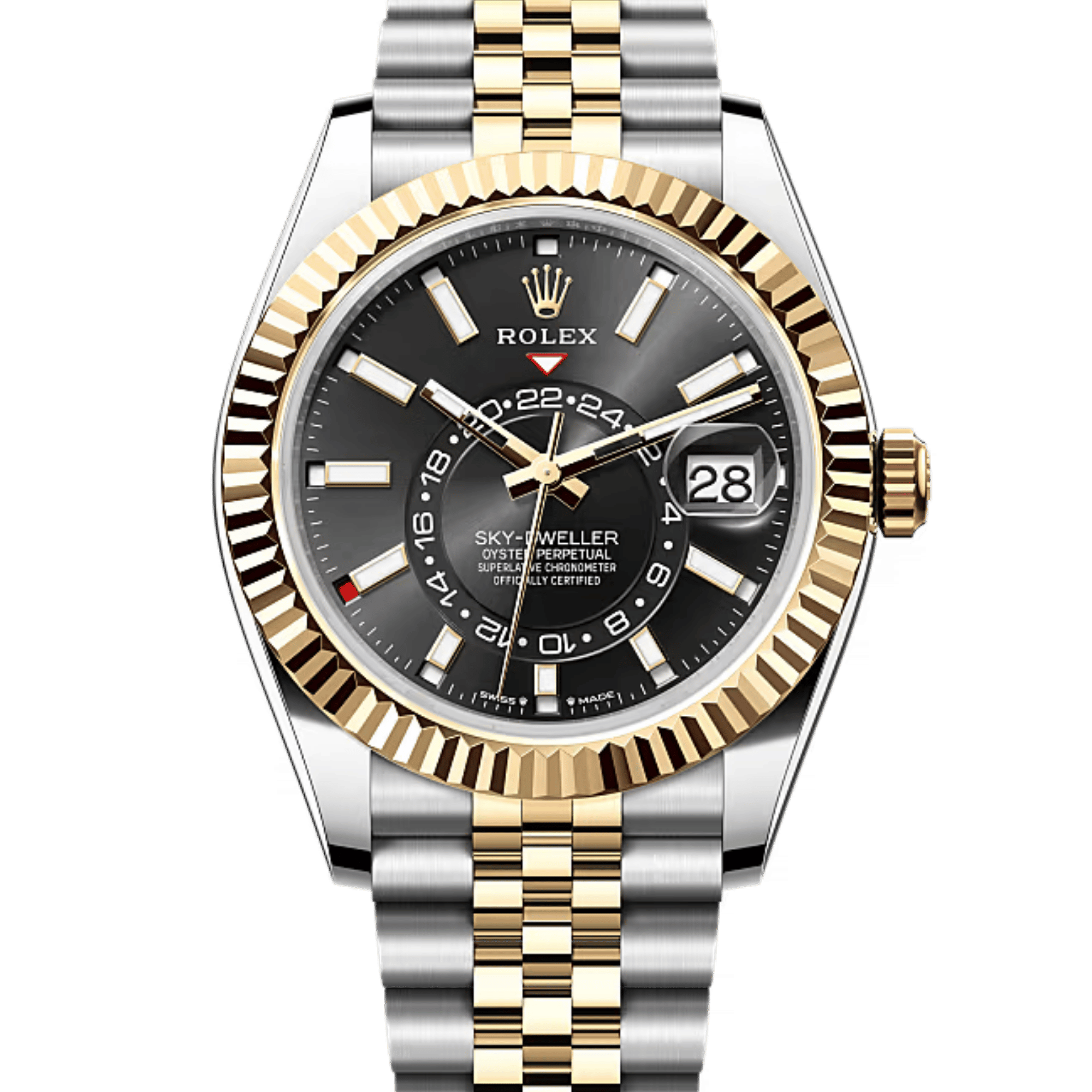 Sky-Dweller Yellow Gold & Steel Jubilee Black Dial 42mm Product Image 1