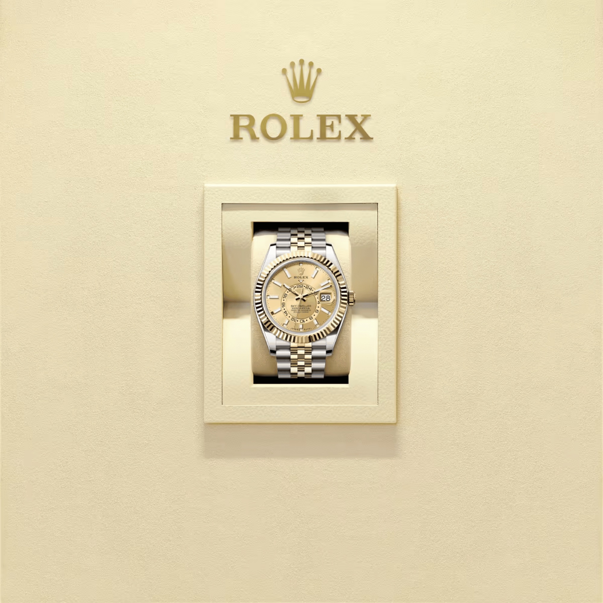 Sky-Dweller Yellow Gold & Steel Jubilee Champagne Dial 42mm Product Image 5
