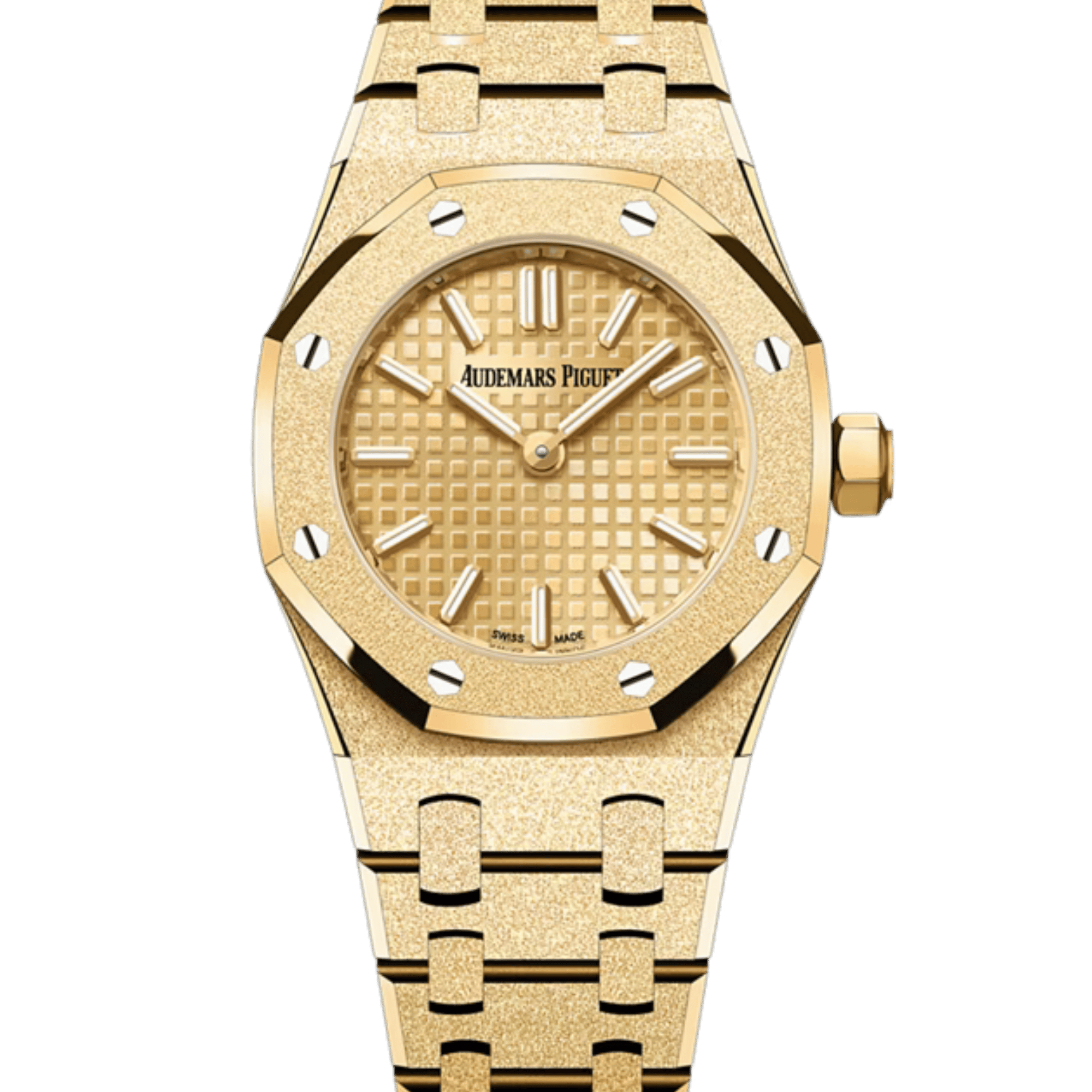 Royal Oak Mini Quartz Frosted Yellow Gold Champagne Dial 23mm Product Image 1