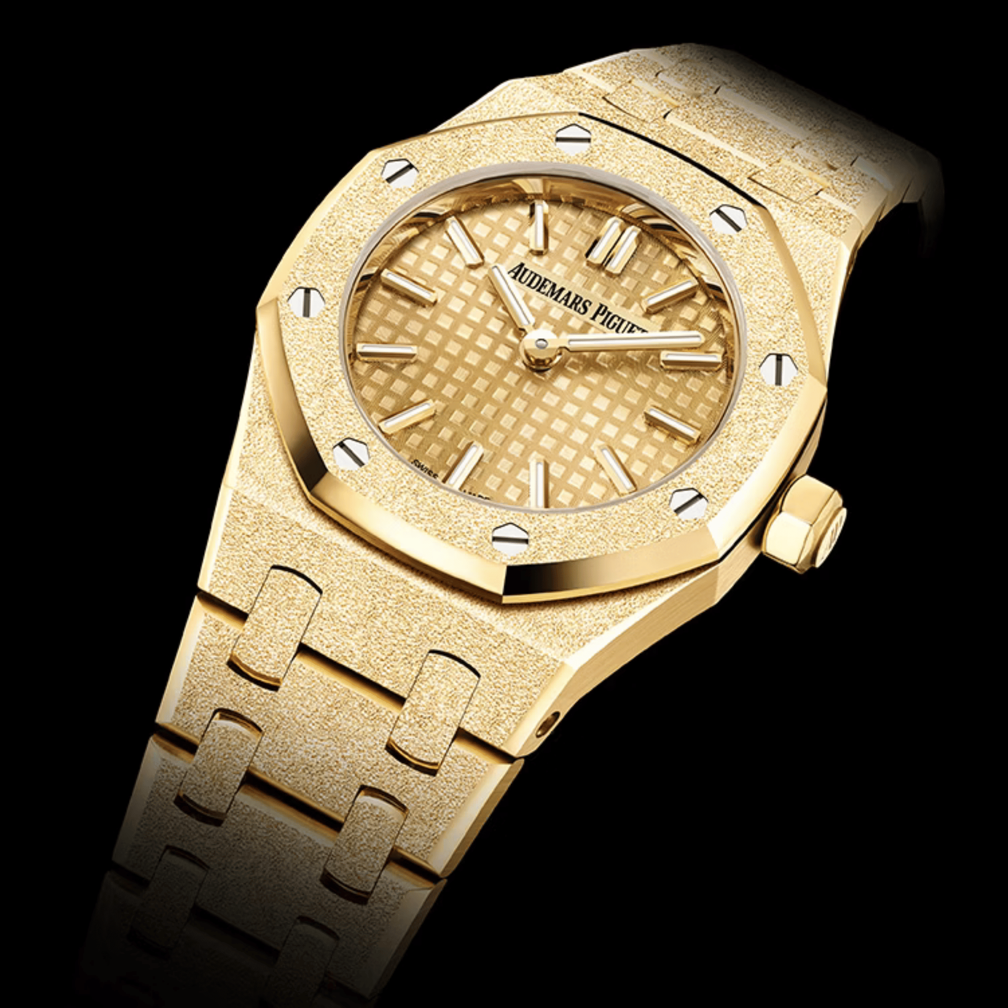 Royal Oak Mini Quartz Frosted Yellow Gold Champagne Dial 23mm Product Image 5