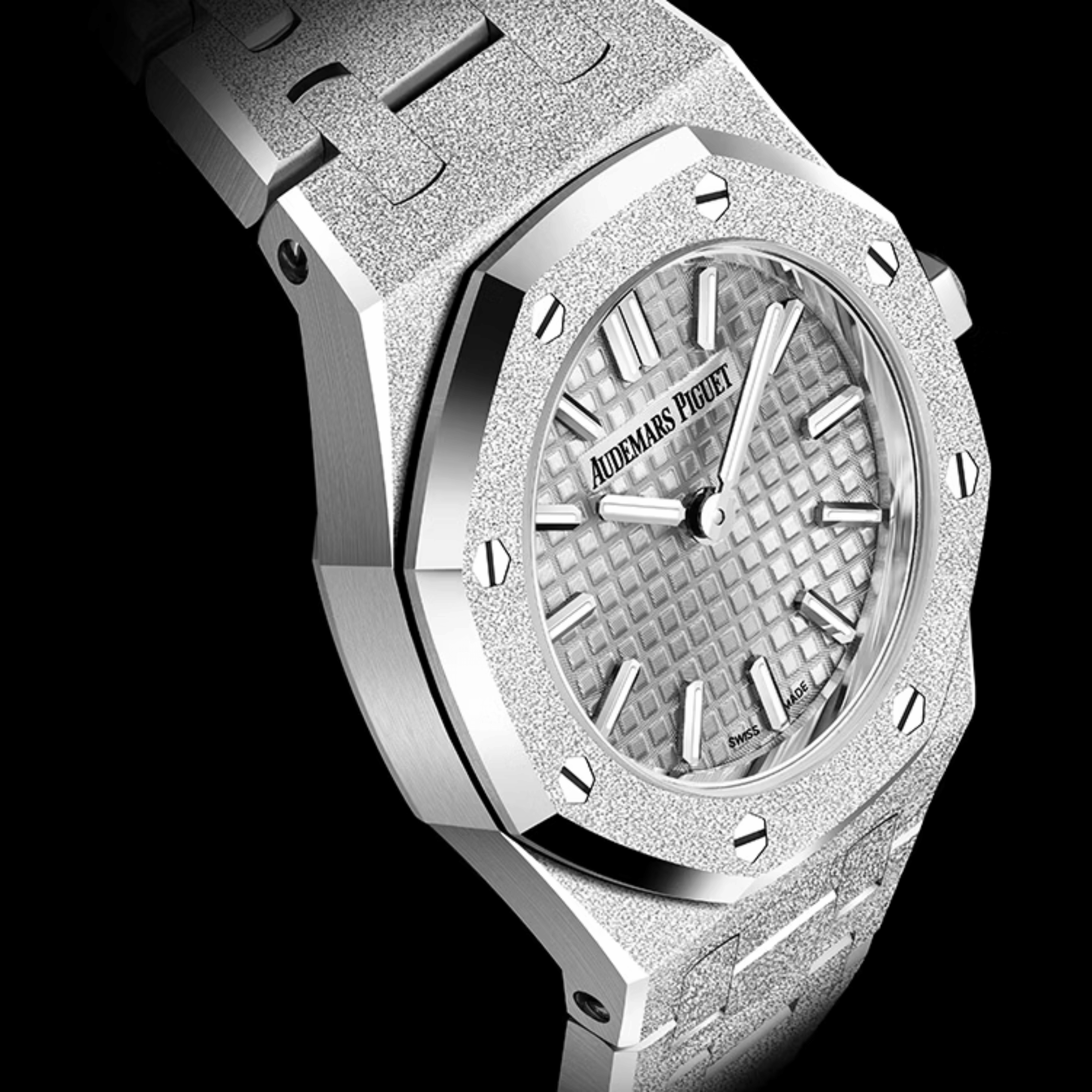Royal Oak Mini Frosted White Gold Silver Dial 23mm Product Image 6