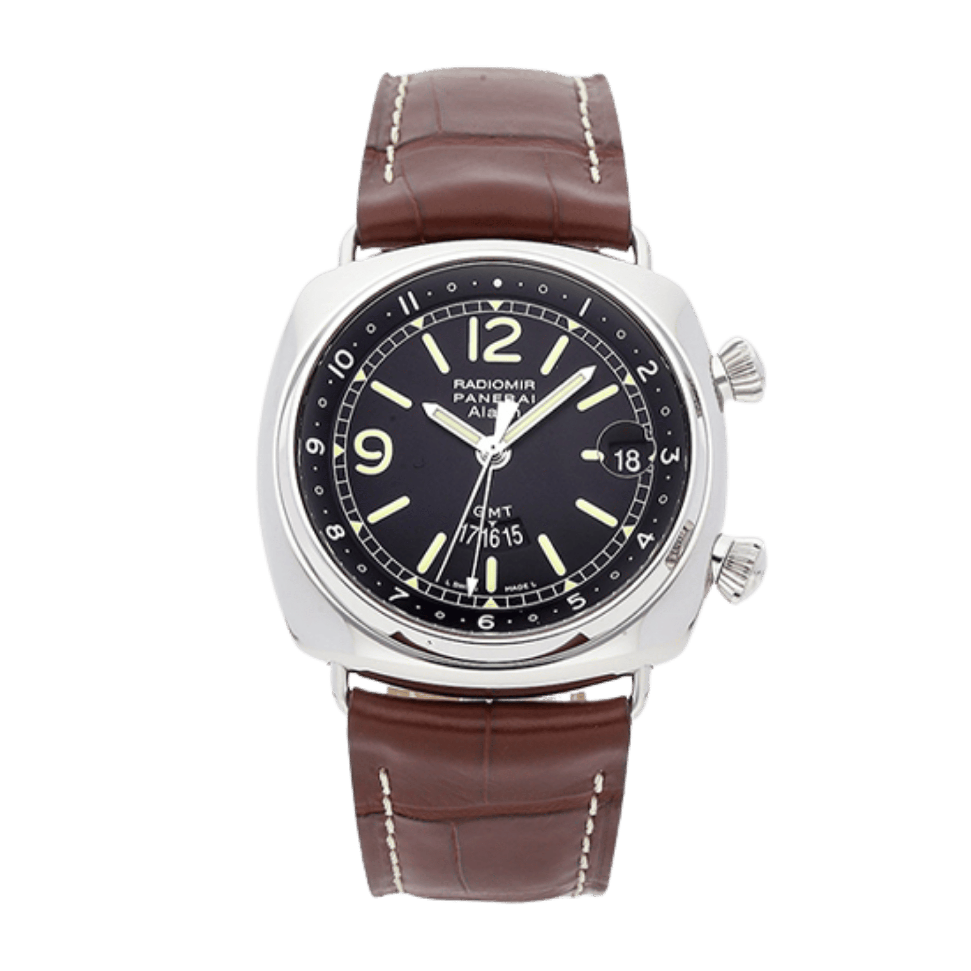 Radiomir GMT Alarm Steel Black Dial 42mm Product Image