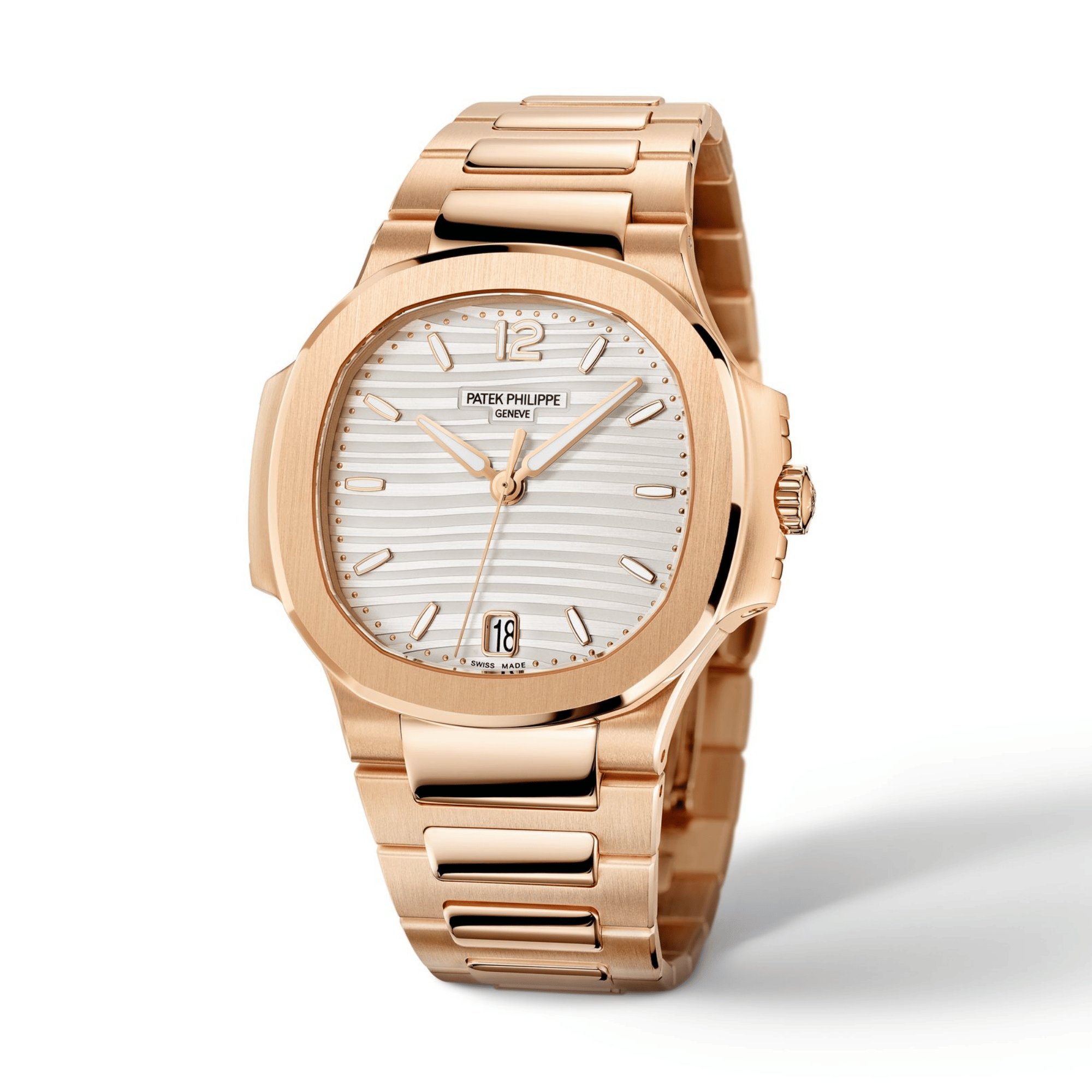 Nautilus Ladies Rose Gold Silver Dial 35mm Product Image 2