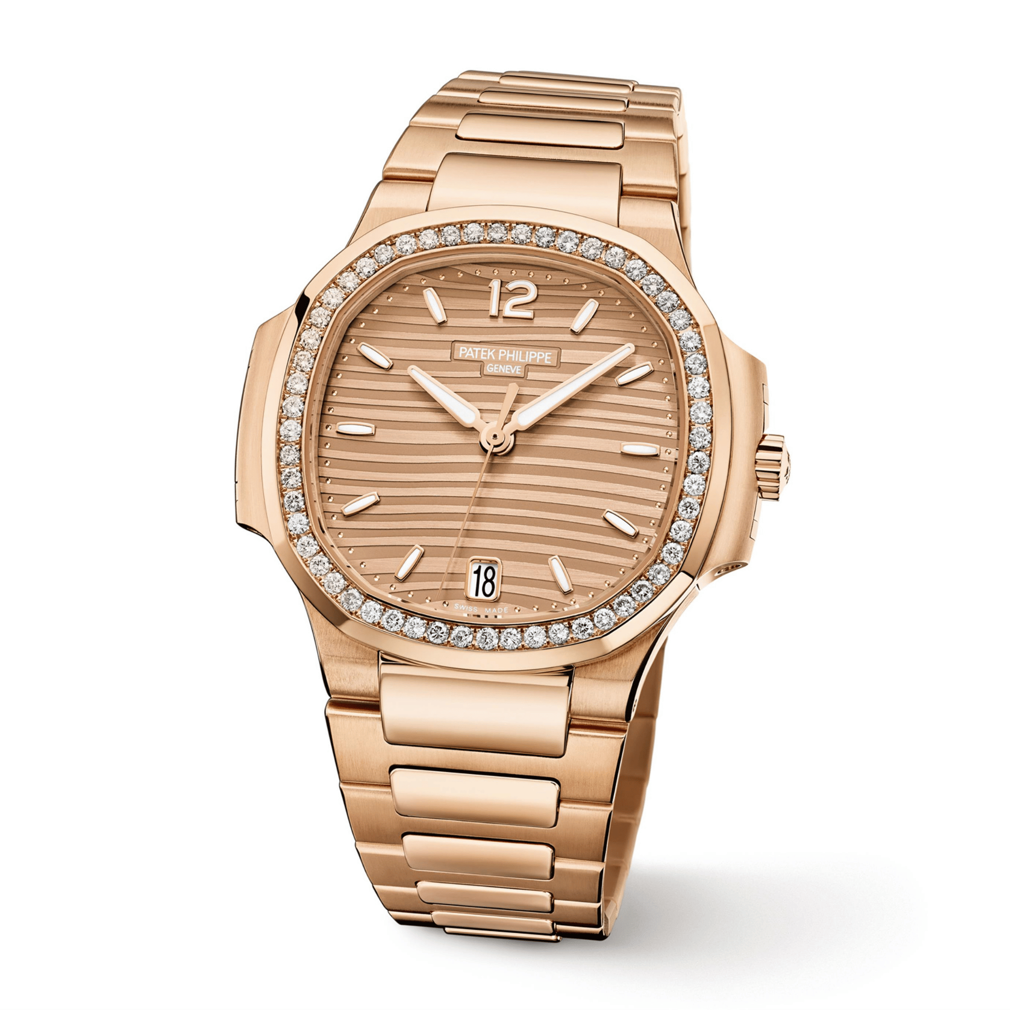 Nautilus Rose Gold Diamond Champagne Dial 35mm Product Image 2