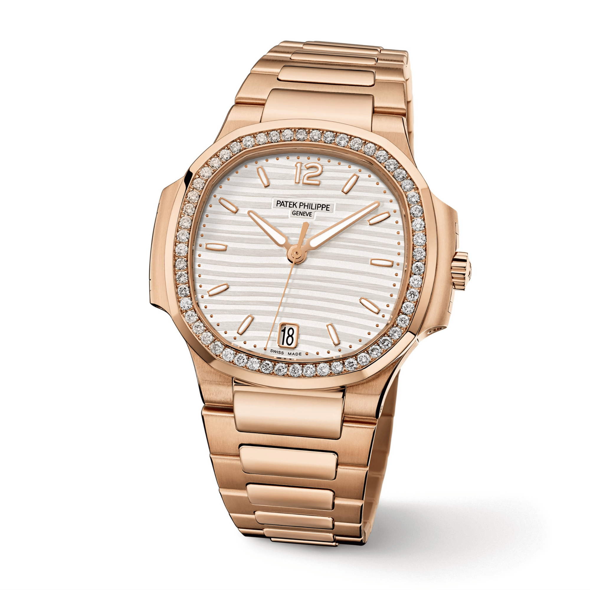 Nautilus Rose Gold Diamond White Dial 35mm Product Image 2