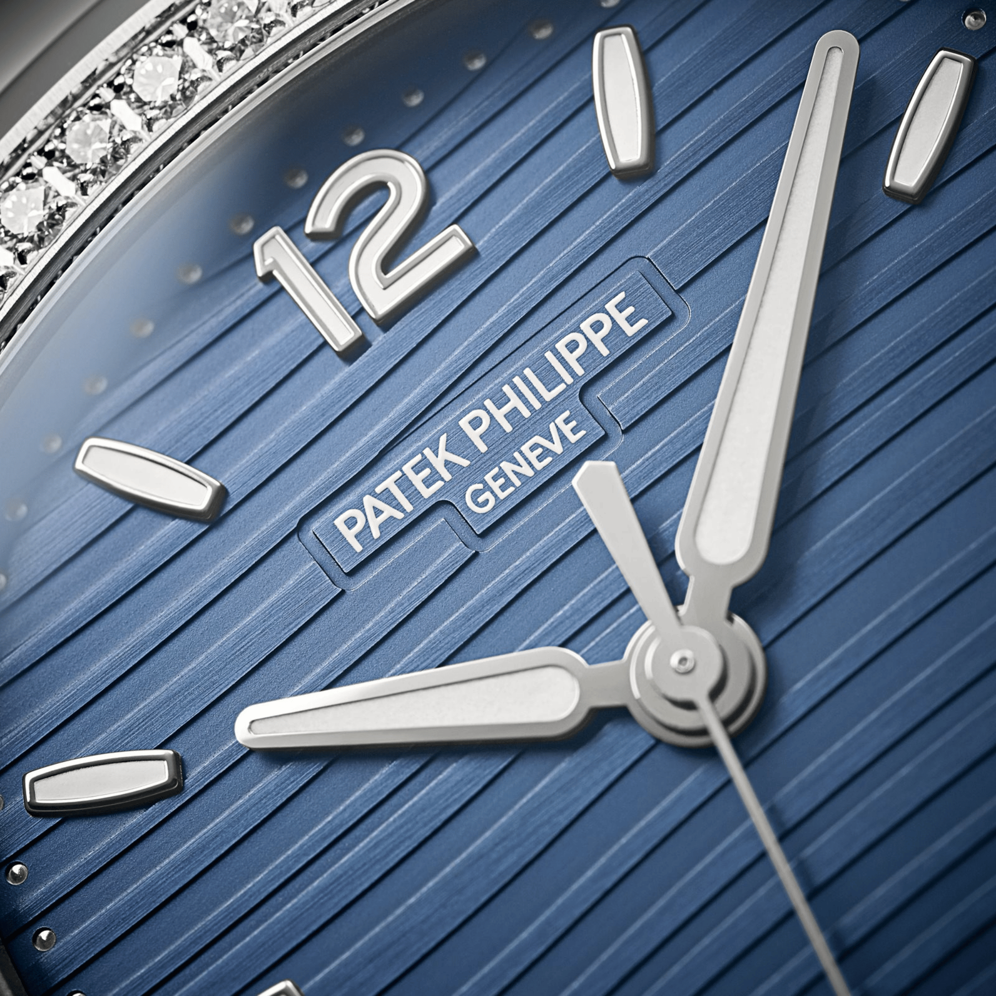 Nautilus Ladies Steel Diamond Blue Dial 35mm Product Image 5