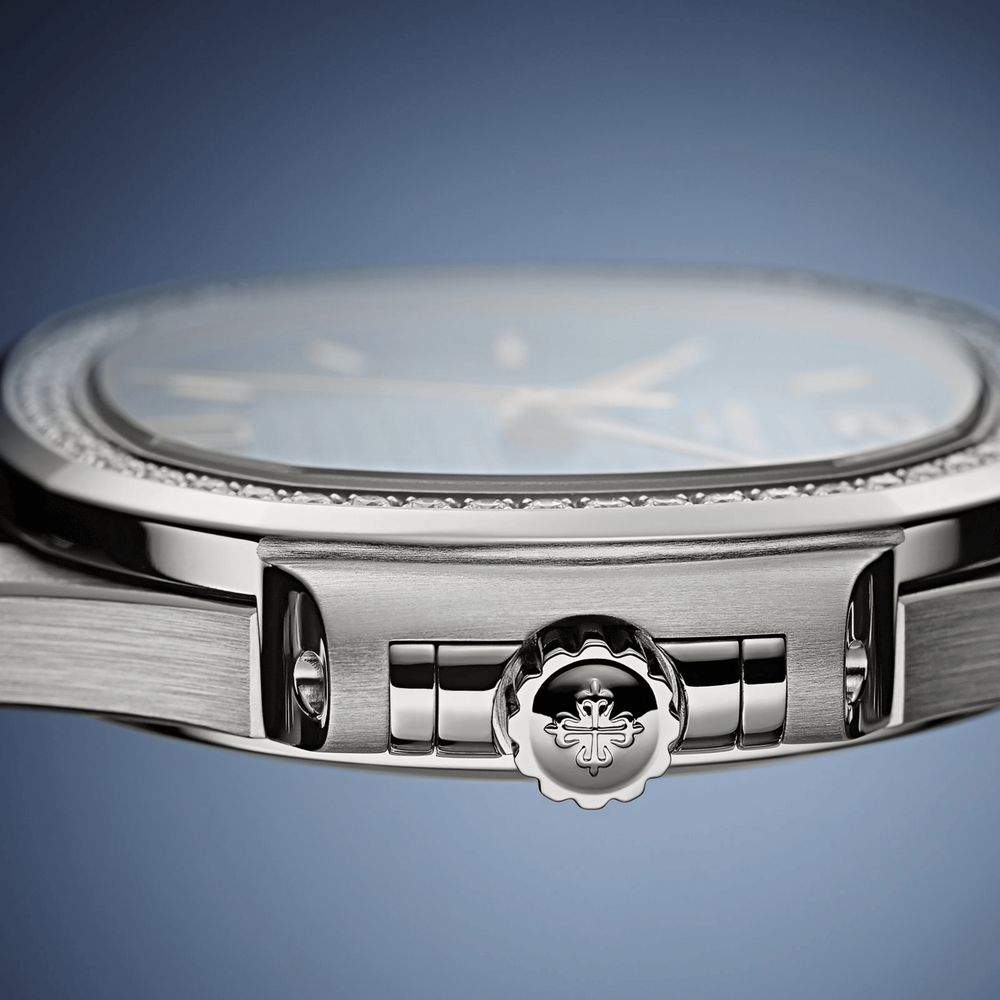 Nautilus Ladies Steel Diamond Blue Dial 35mm Product Image 6