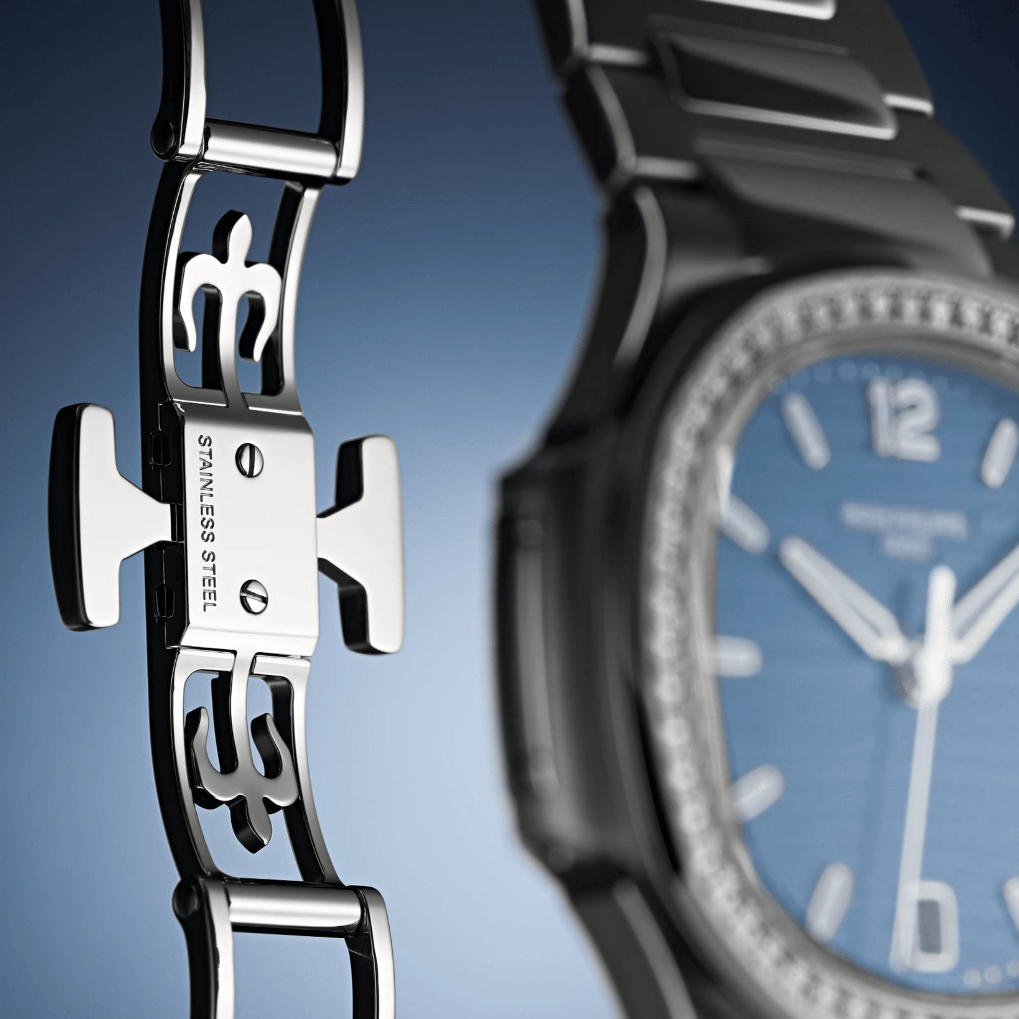 Nautilus Ladies Steel Diamond Blue Dial 35mm Product Image 7