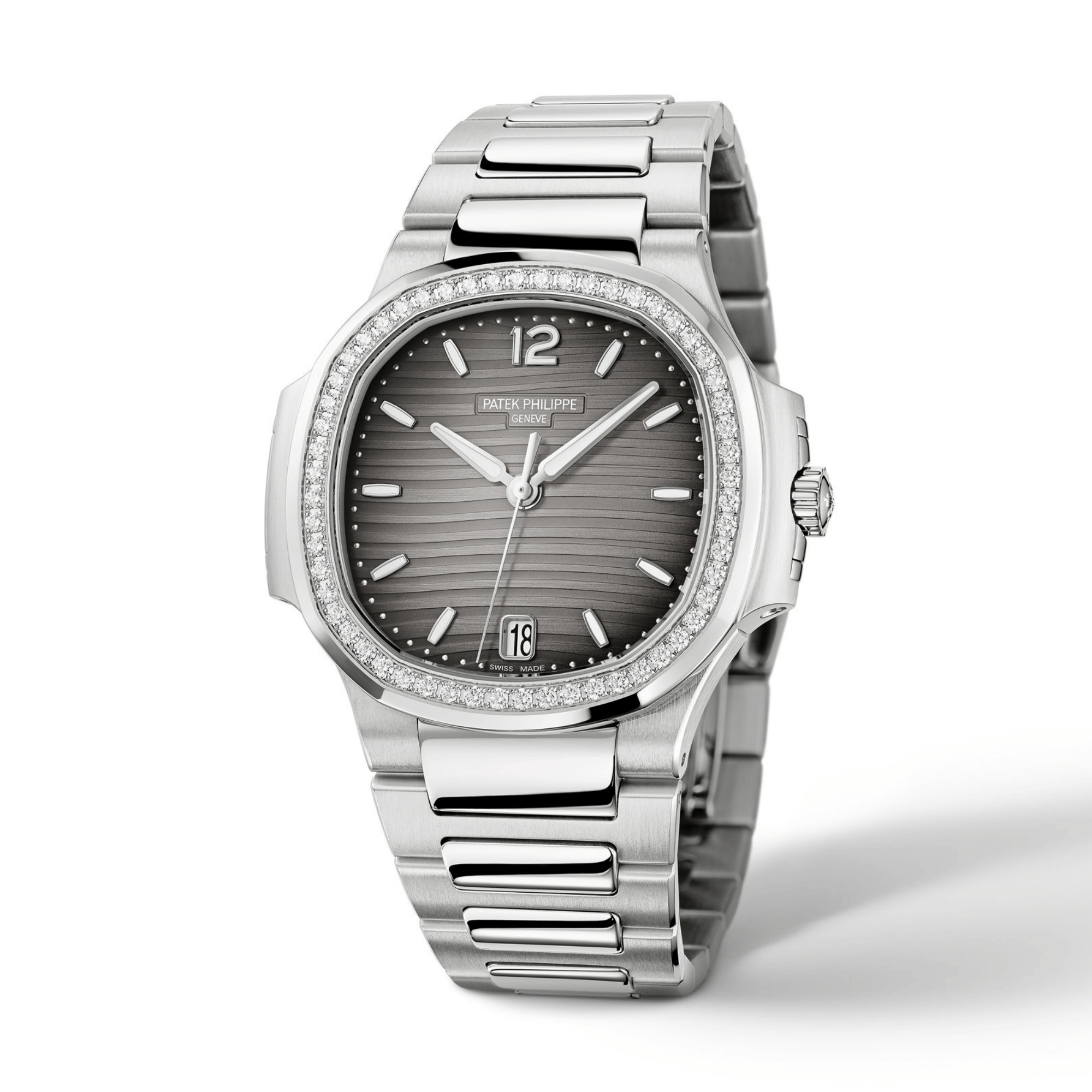 Nautilus Ladies Automatic Steel Diamond Grey Dial 35mm Product Image 2