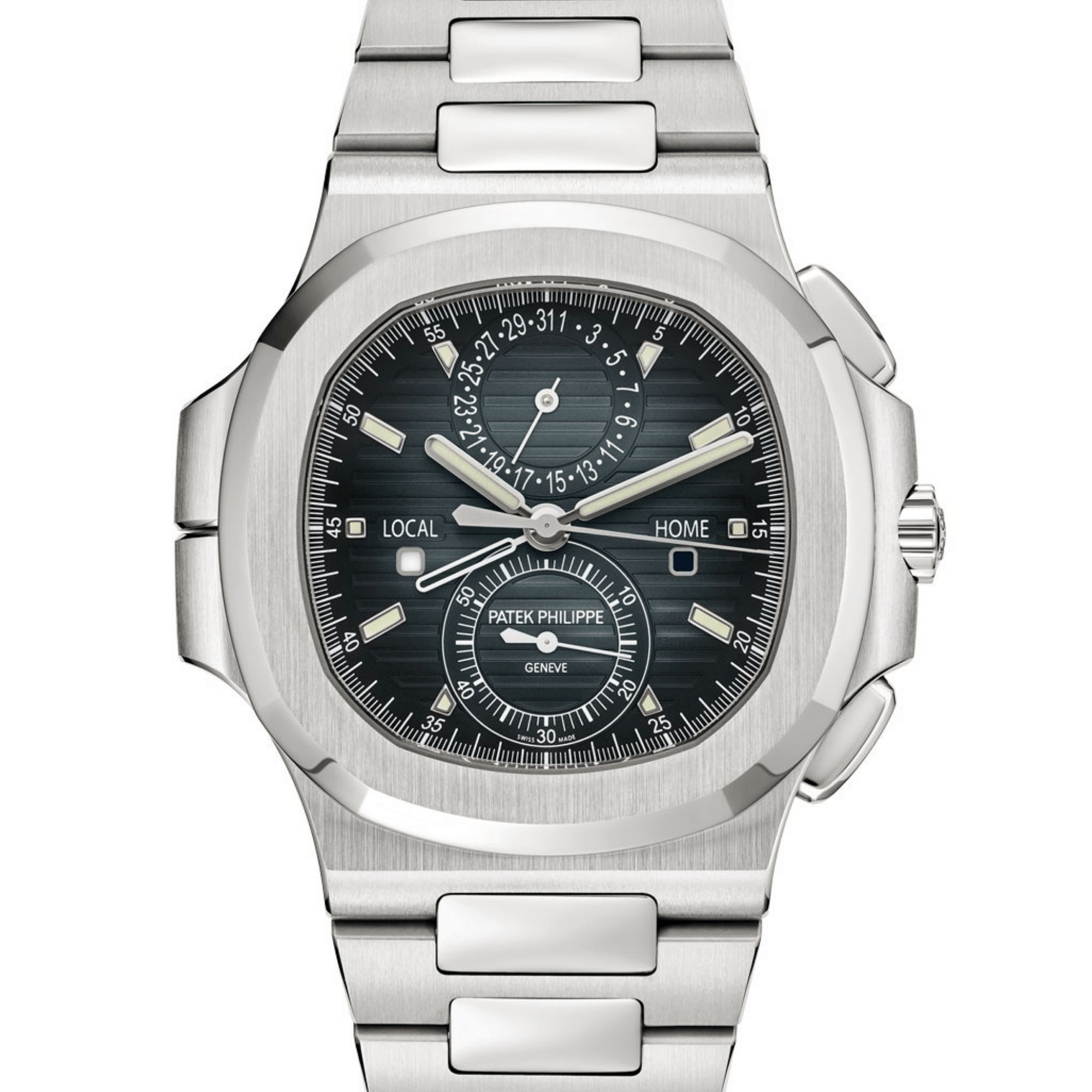 Nautilus Travel Time Steel Blue Dial 40mm Product Image 1