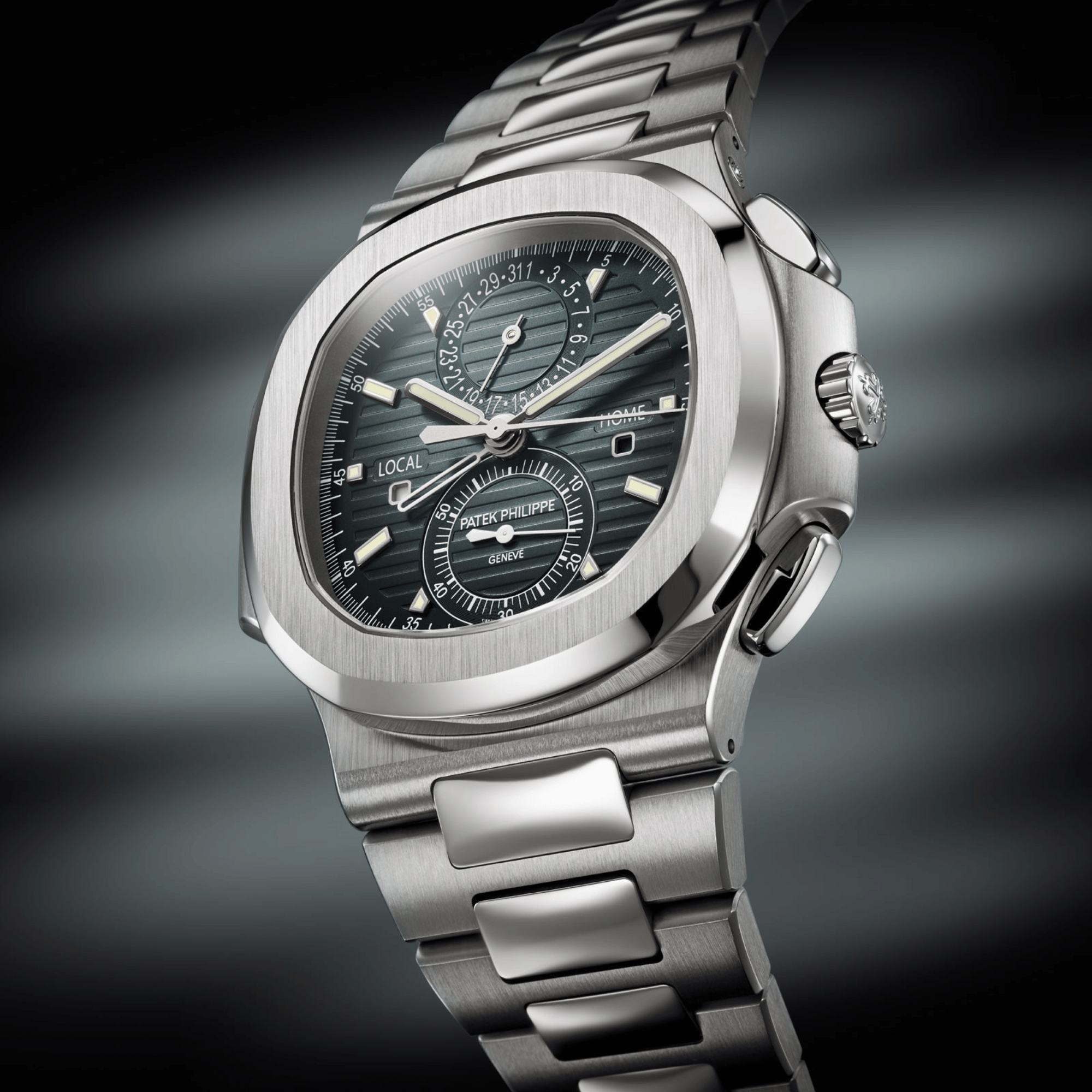 Nautilus Travel Time Steel Blue Dial 40mm Product Image 6