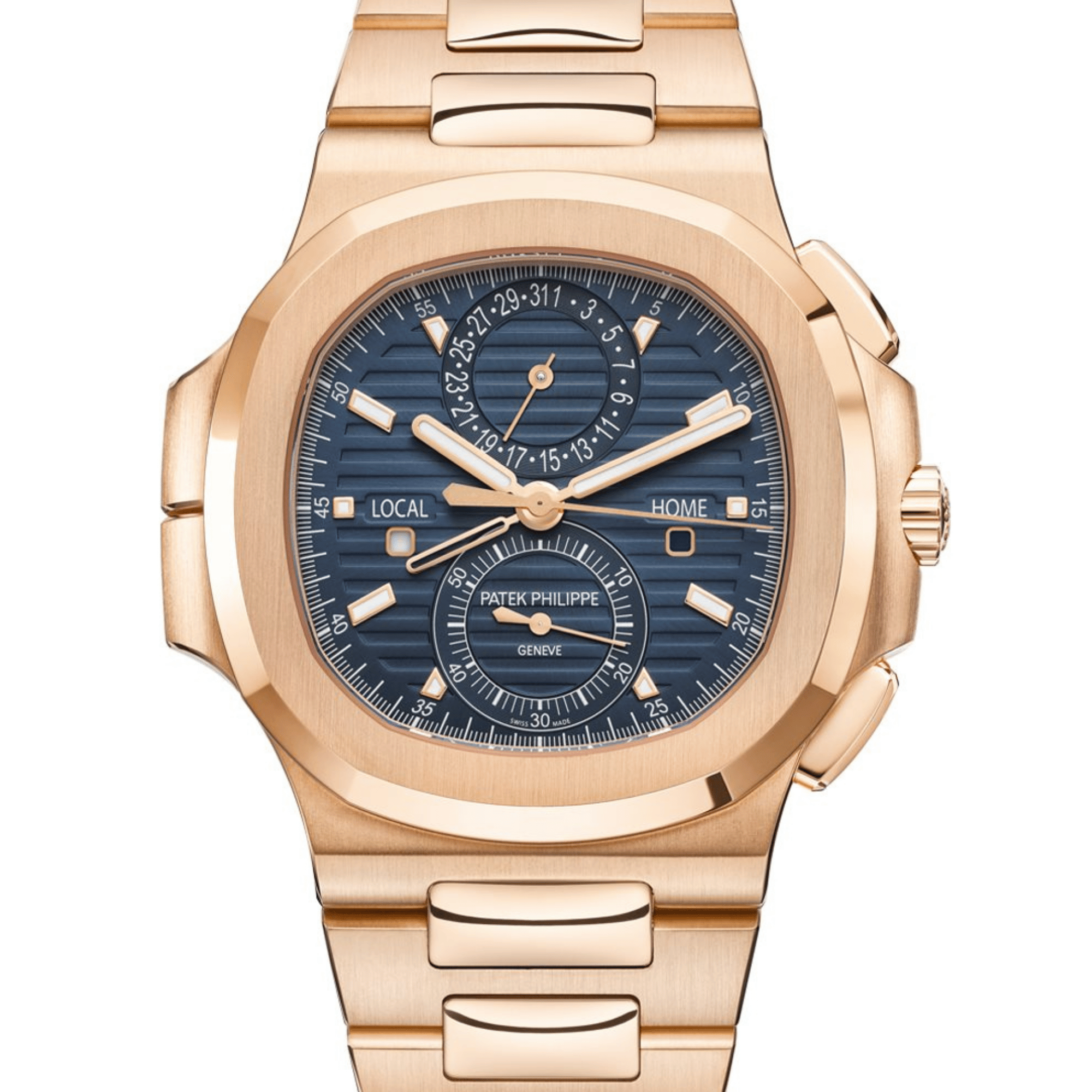 Nautilus Travel Time Rose Gold Blue Dial 40mm Product Image 1