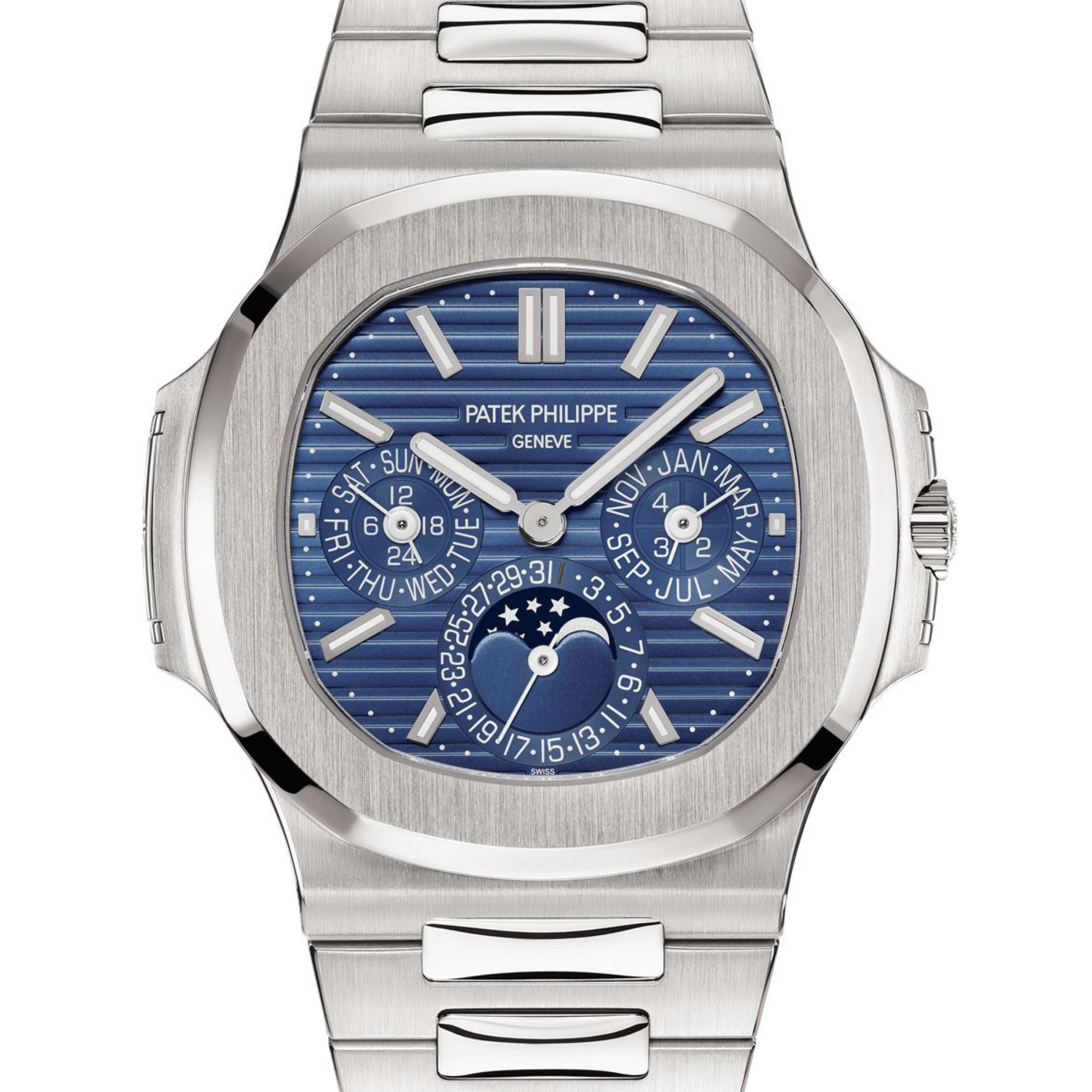Nautilus Perpetual Calendar White Gold Blue Dial 40mm Product Image 1