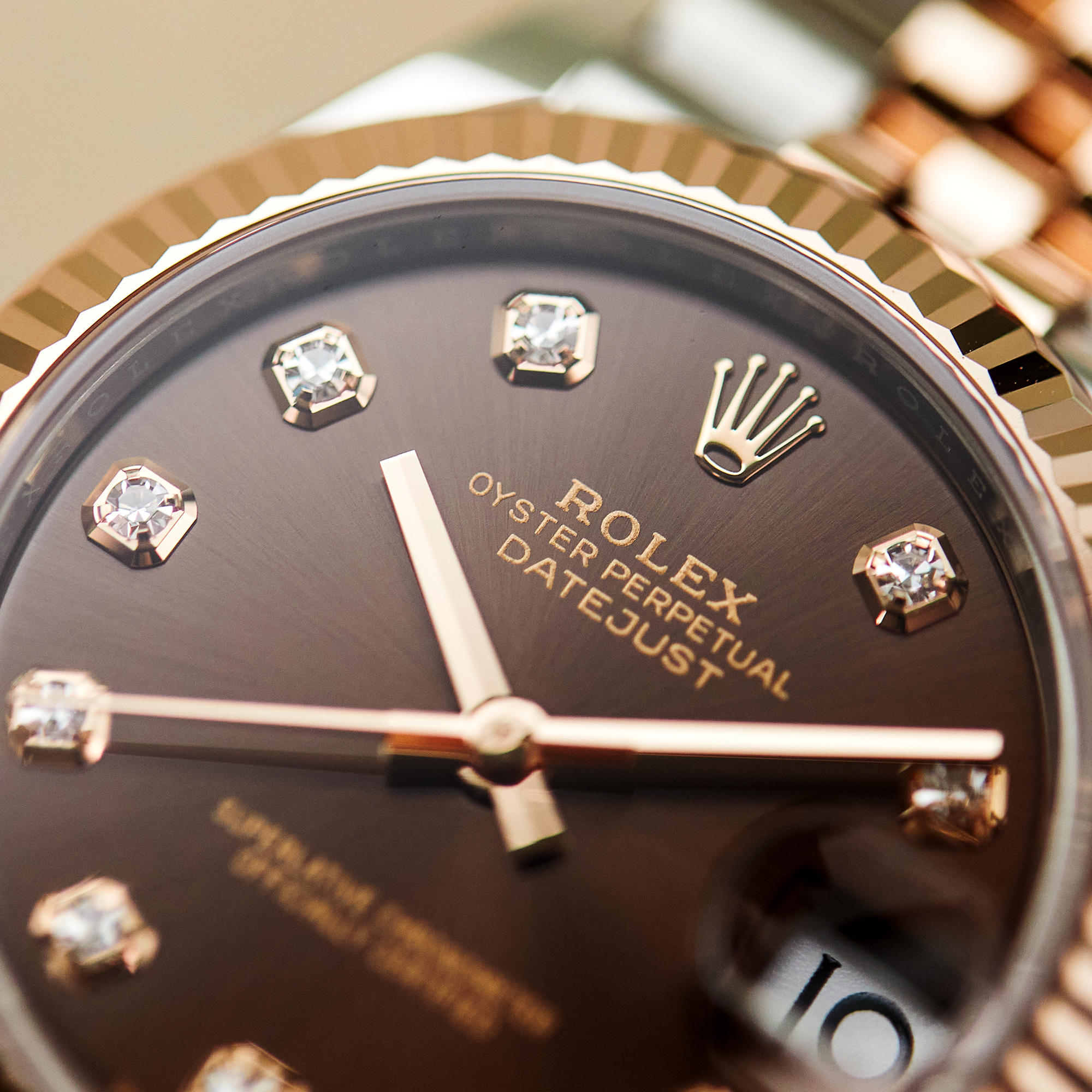 Datejust Rose Gold & Steel Jubilee Brown Dial 31mm Product Image