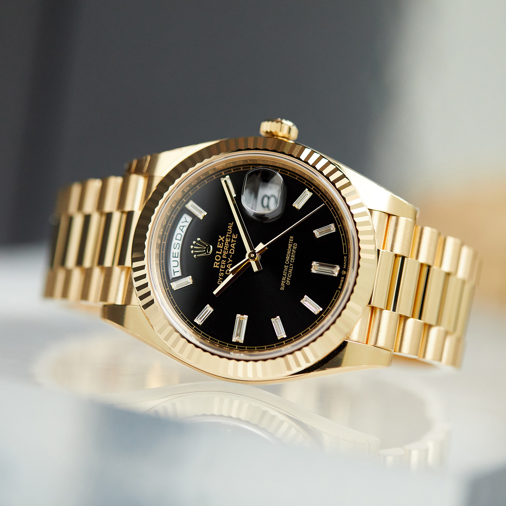 Day-Date Yellow Gold Black Dial 40mm Product Image 2