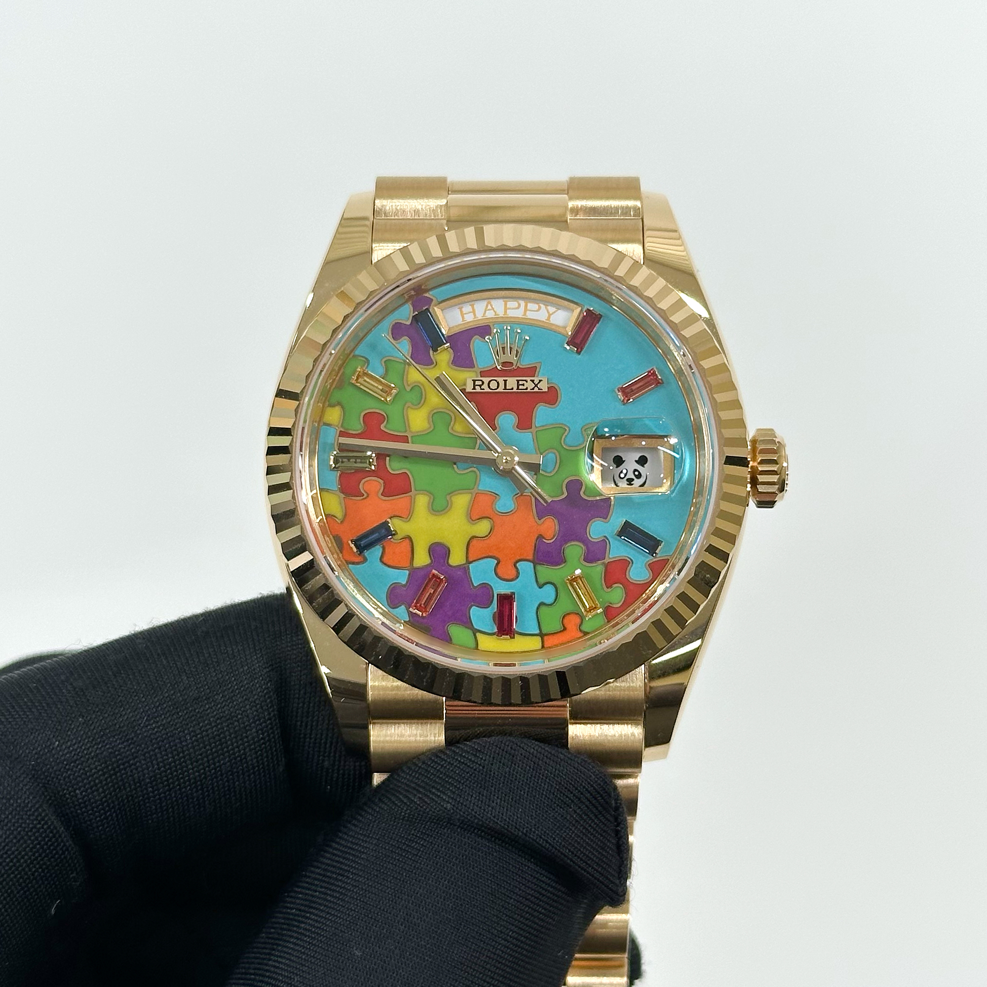 Day-Date Yellow Gold Multi-Color Puzzle Dial 36mm Product Image 1