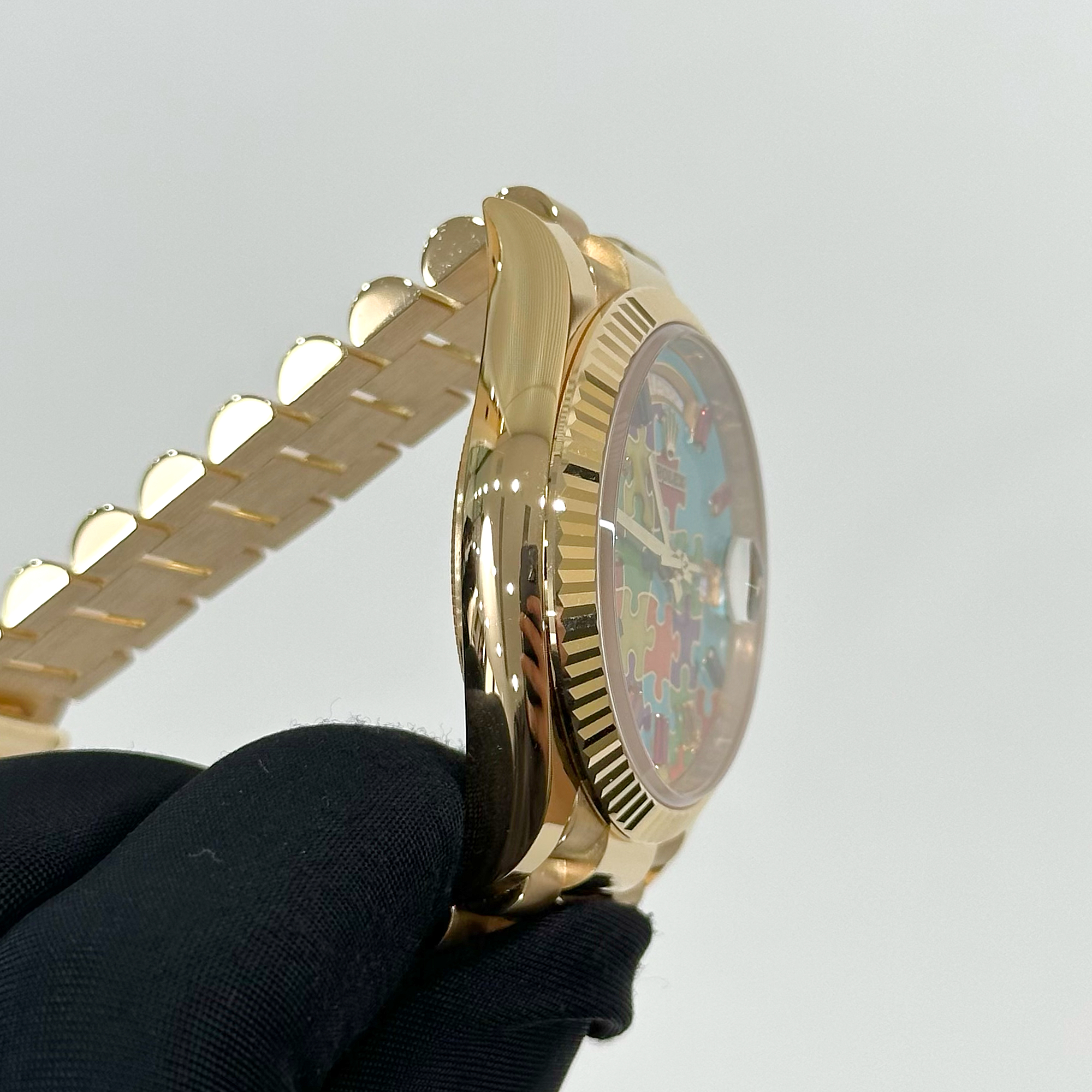 Day-Date Yellow Gold Multi-Color Puzzle Dial 36mm Product Image 4