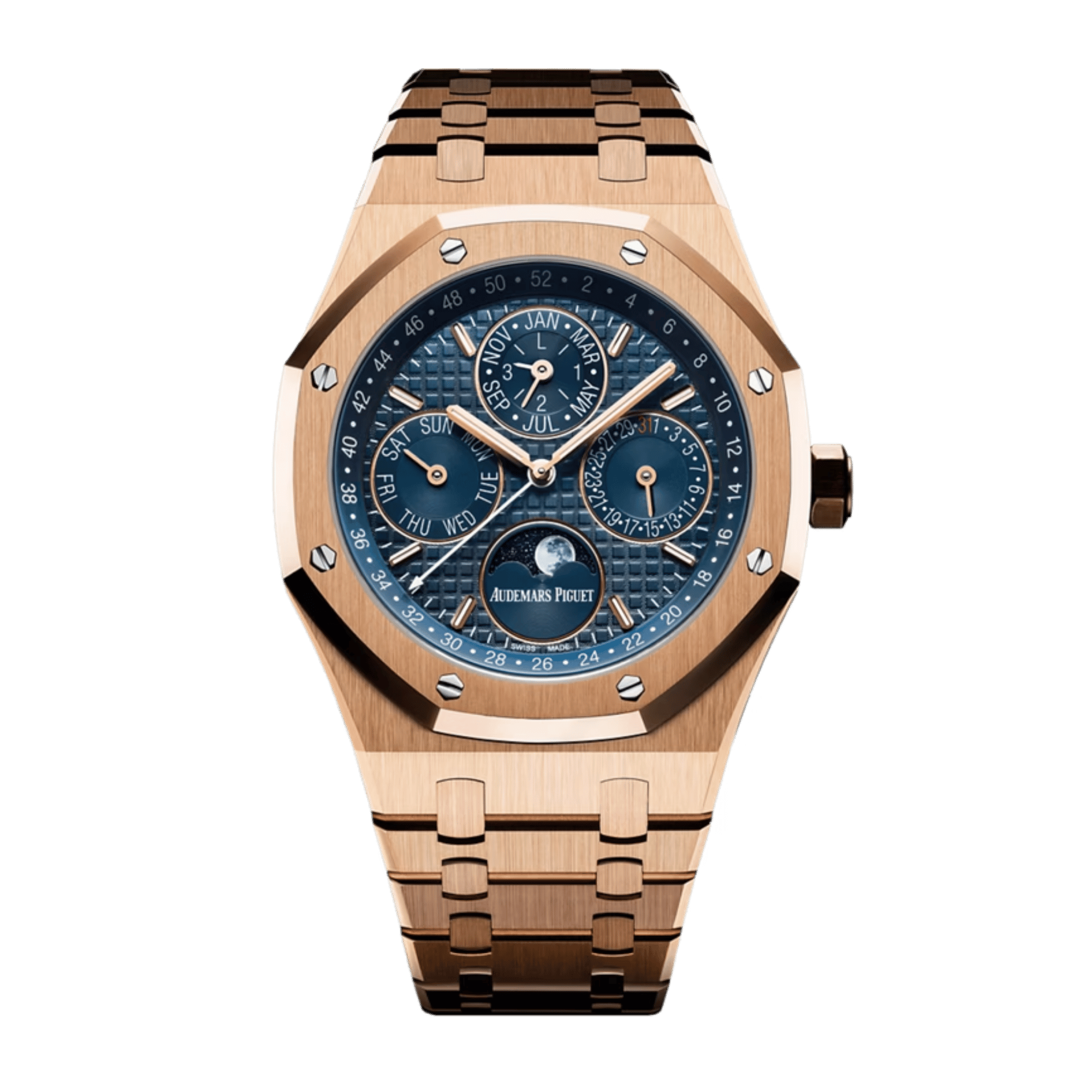 Royal Oak Perpetual Calendar Rose Gold Blue Dial 41mm Product Image