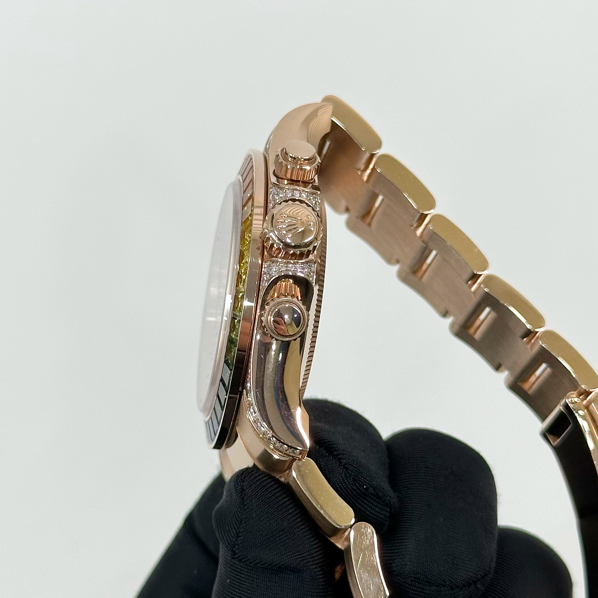 Daytona Rose Gold Rainbow Diamond Pave Dial 40mm Product Image 4