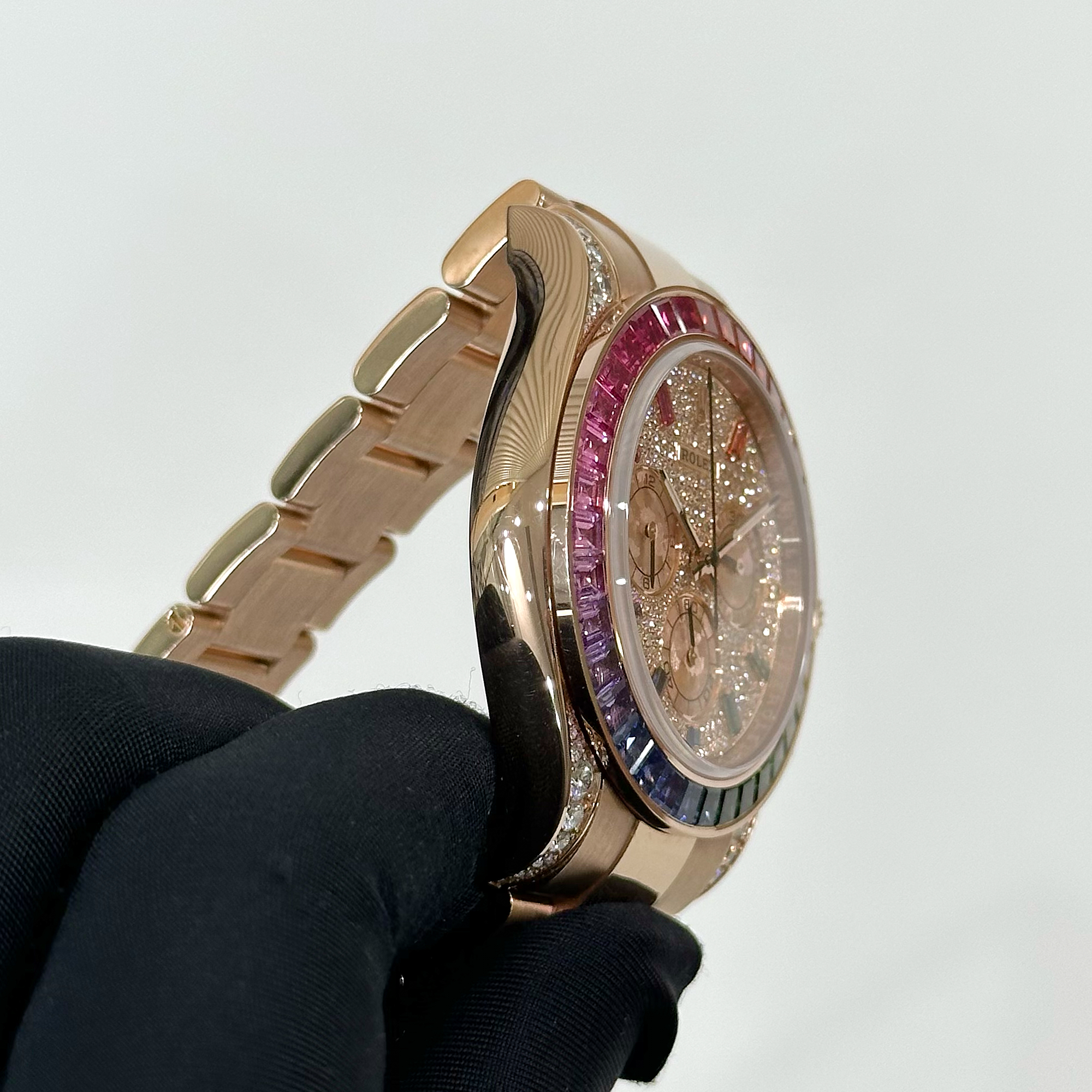 Daytona Rose Gold Rainbow Diamond Pave Dial 40mm Product Image 5
