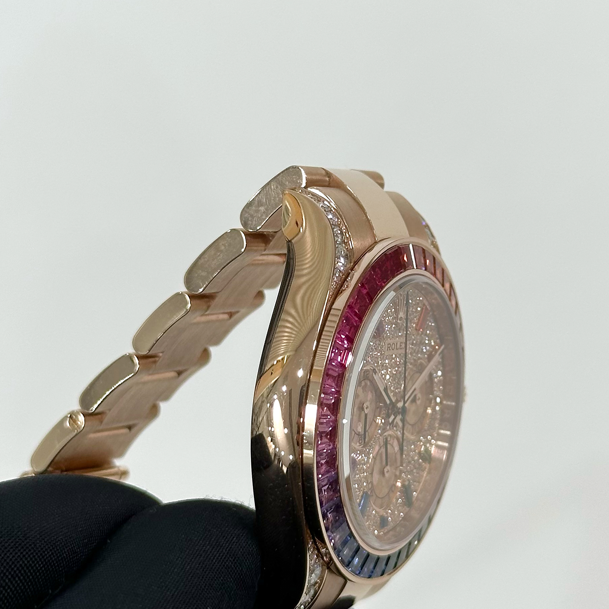 Daytona Rose Gold Rainbow Diamond Pave Dial 40mm Product Image 6
