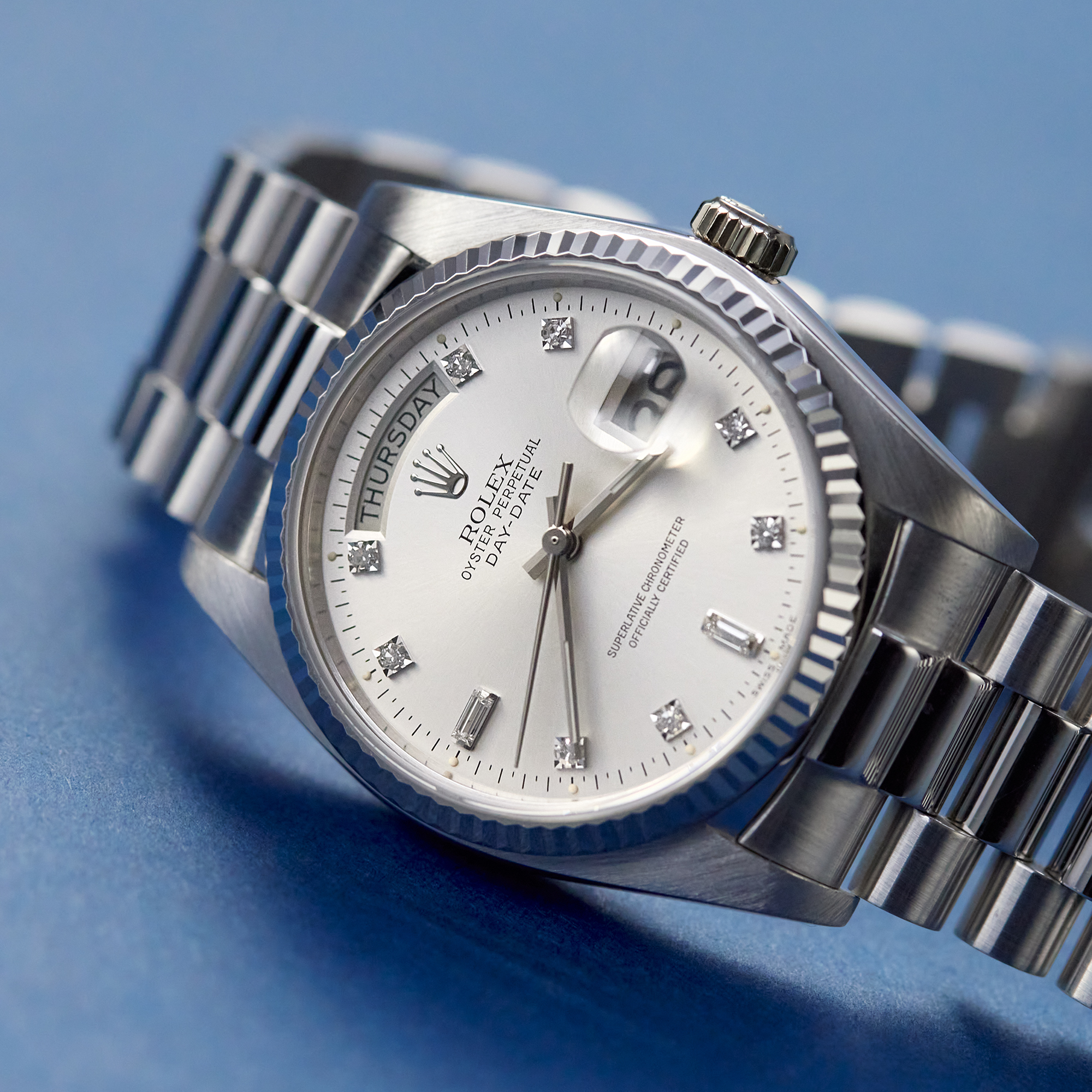 Vintage Day-Date White Gold Silver Dial 36mm Product Image 14