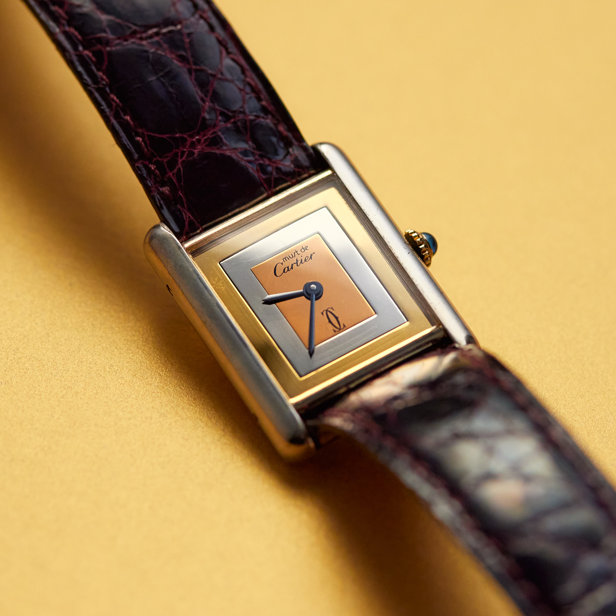Cartier Vintage Must de Cartier Silver with Gold Plated