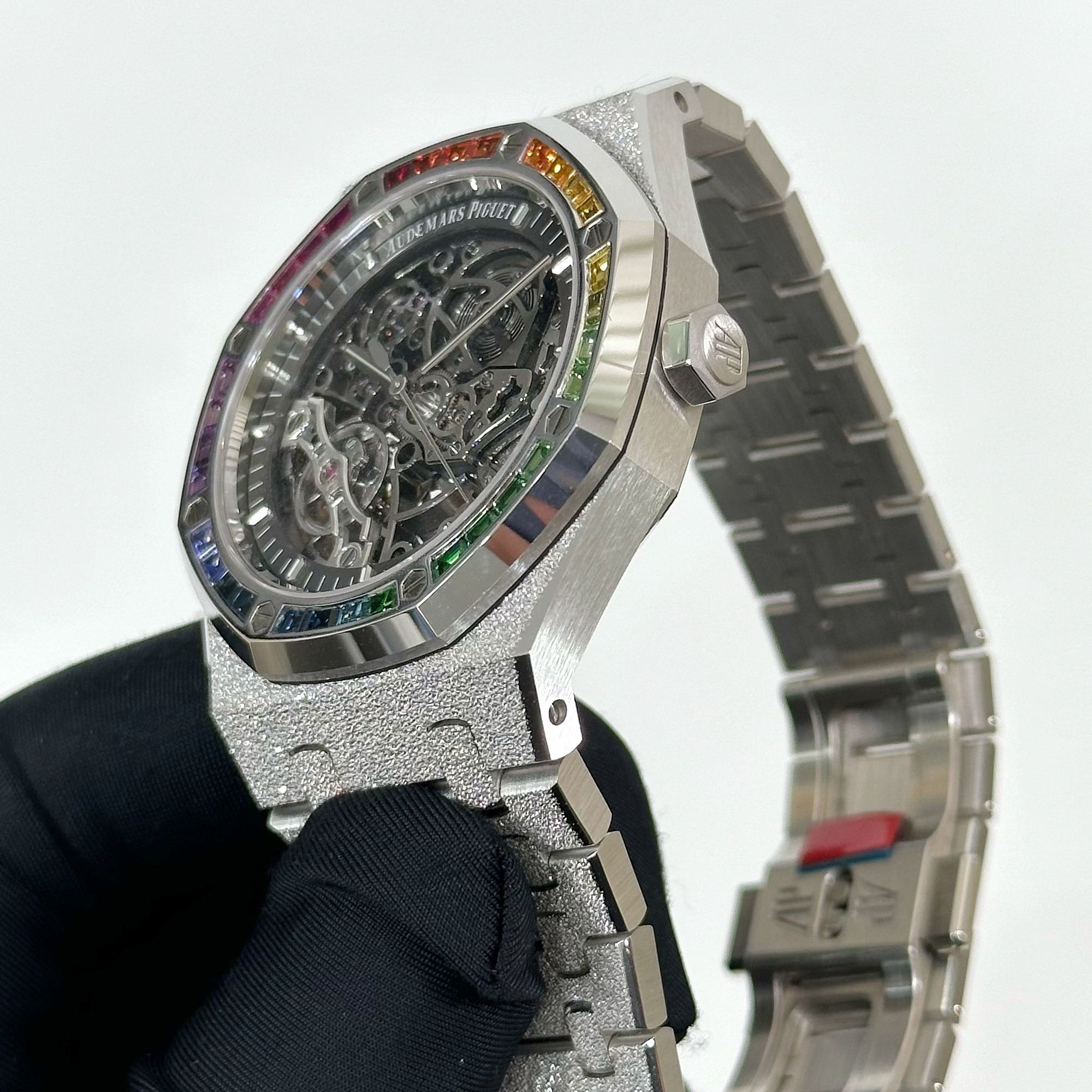 Royal Oak Double Balance Wheel Frosted White Gold Rainbow Openworked 41mm Product Image 2