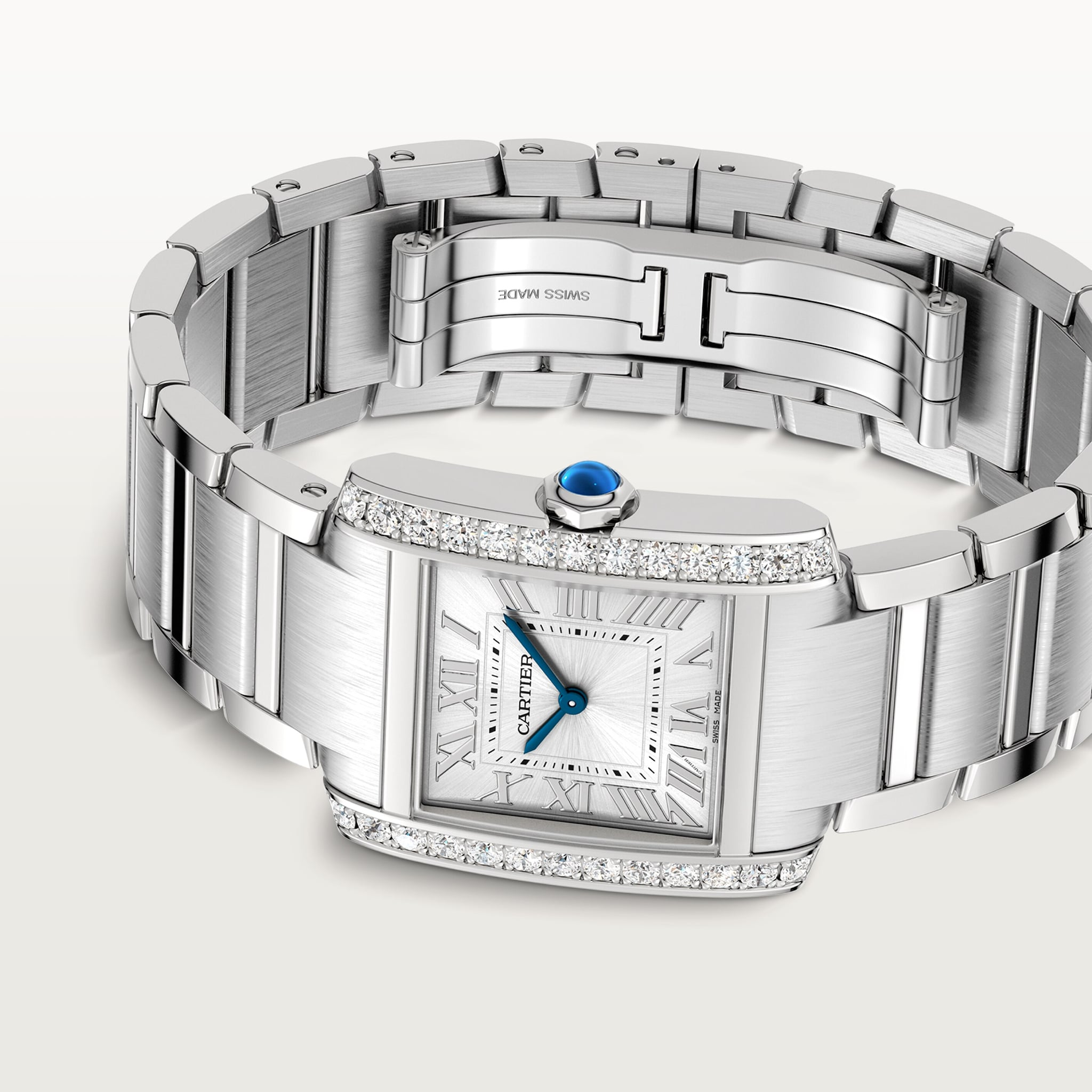 Tank Française Steel Diamond Silver Dial 27mm Product Image 3