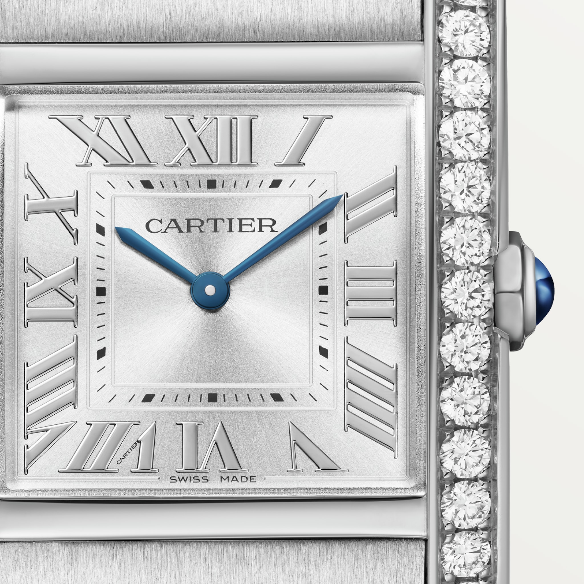 Tank Française Steel Diamond Silver Dial 27mm Product Image 1
