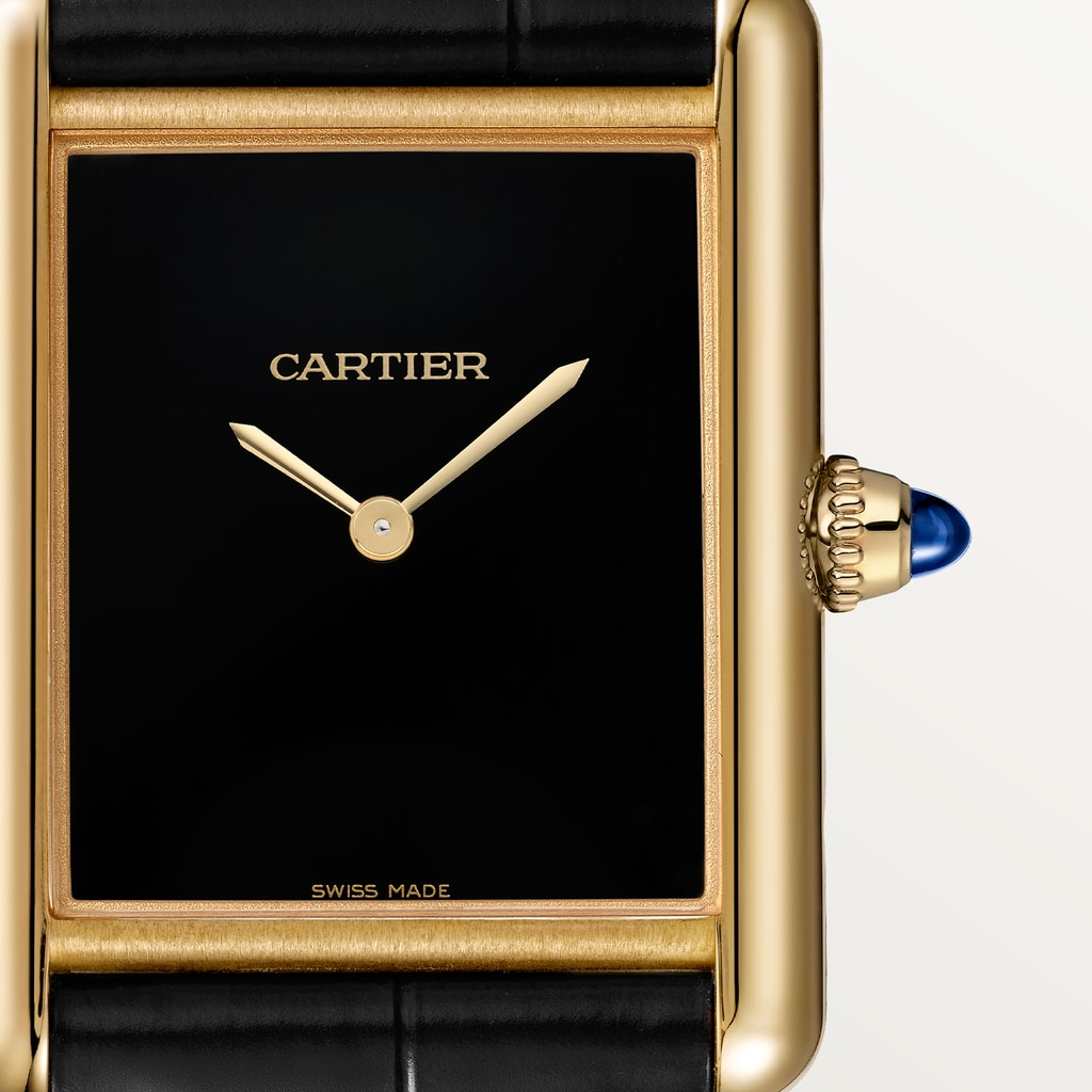 Tank Louis Yellow Gold Black Dial 25mm Product Image 1